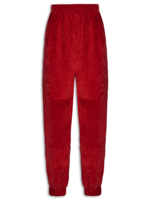 Calça Feminina Jogging Plush - Vermelho
