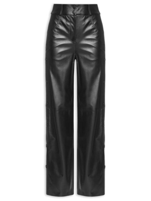 Calça Feminina Jolene Couro – Preto