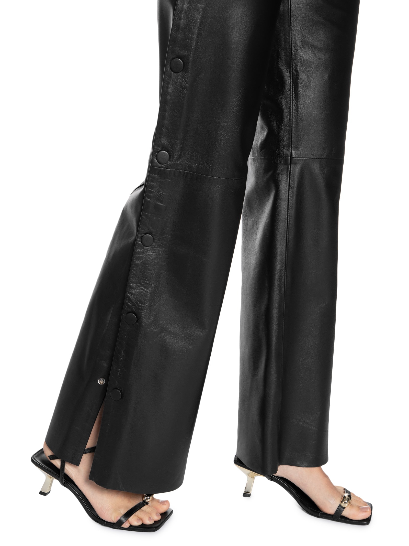 Calça Feminina Jolene Couro Preto Le Lis