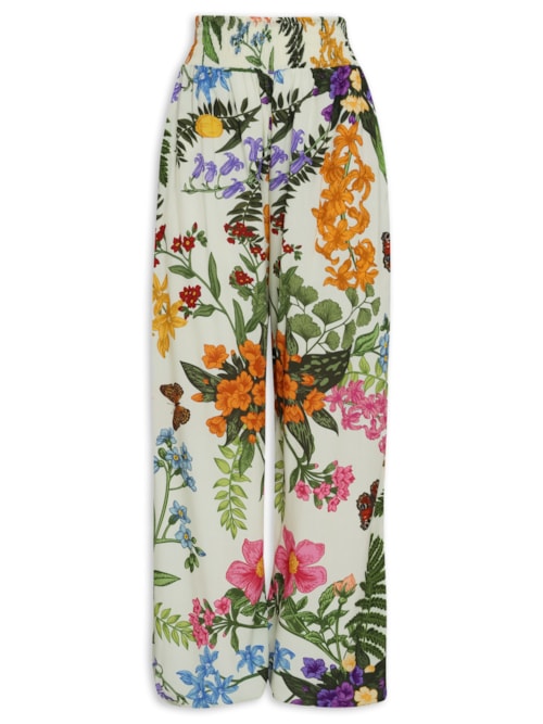 Calça Feminina Kali Mix Botanic – Branco