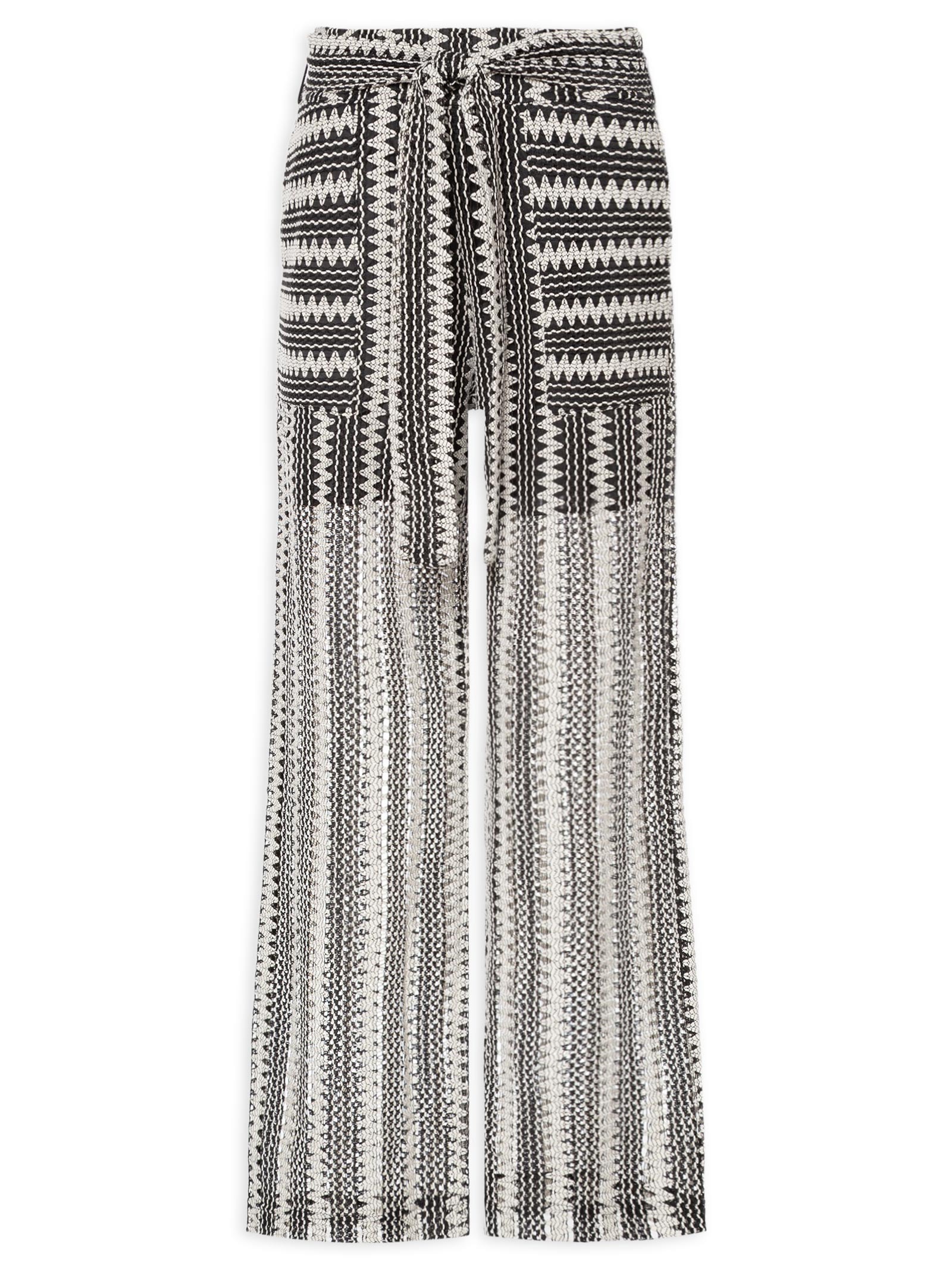 Calça Feminina Karin Bicolor Preto Le Lis