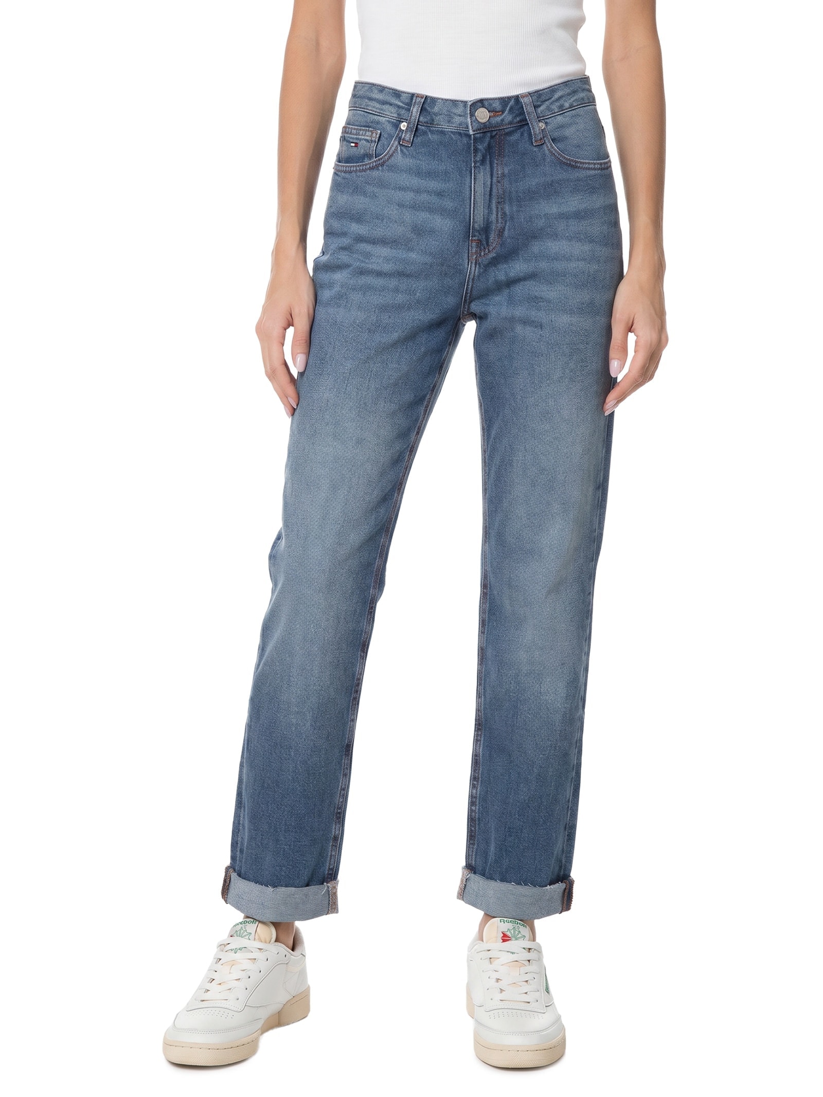 Calça Feminina Kira Mr Slim Azul Tommy Jeans