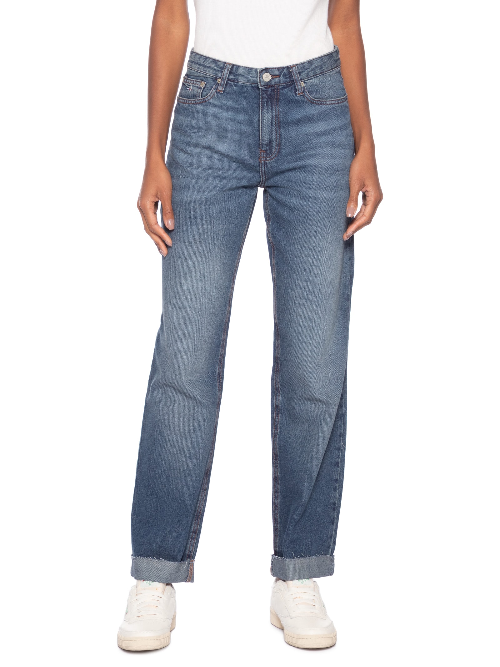 Calça Feminina Kira Mr Slim Azul Tommy Jeans