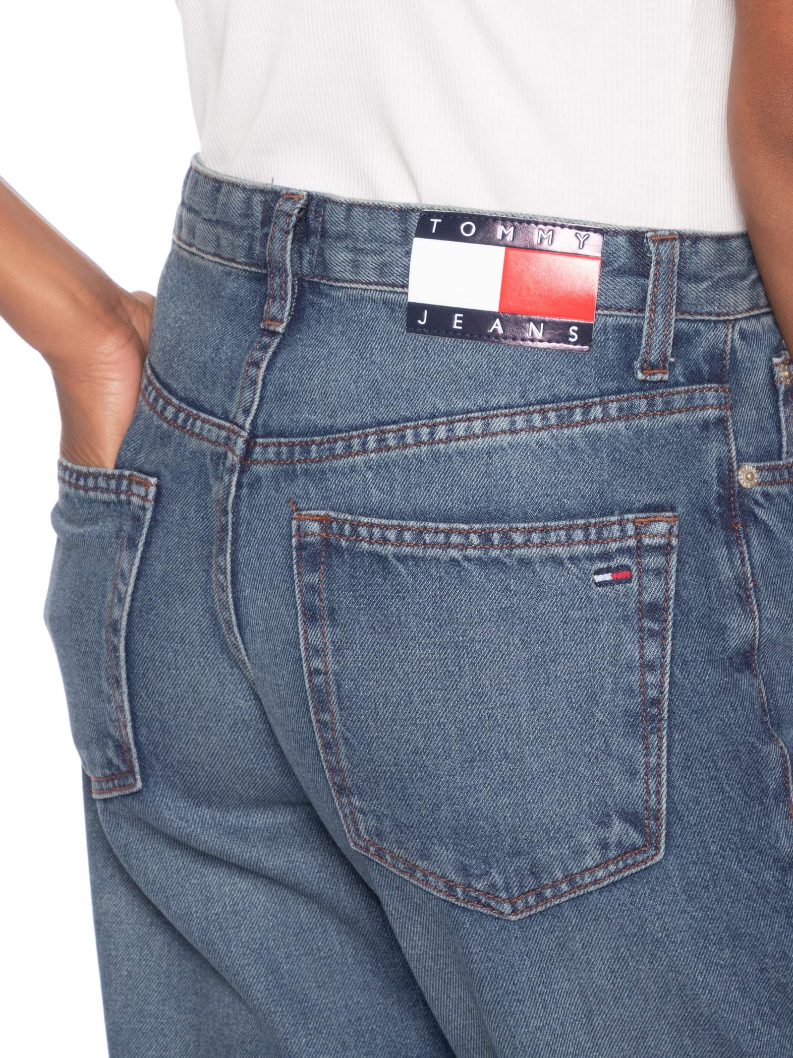 Calça Feminina Kira Mr Slim Azul Tommy Jeans