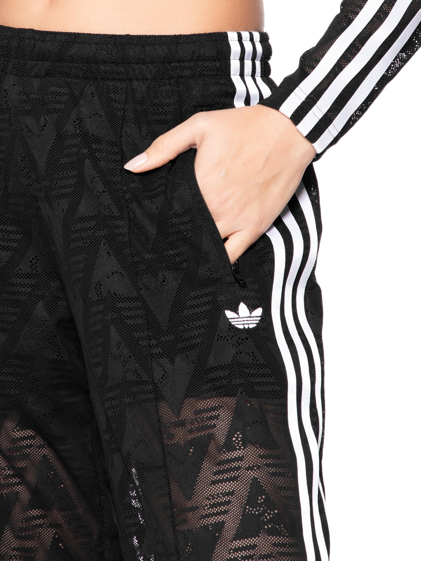 Calça Feminina Lace Firebird TP – Preto Adidas Originals