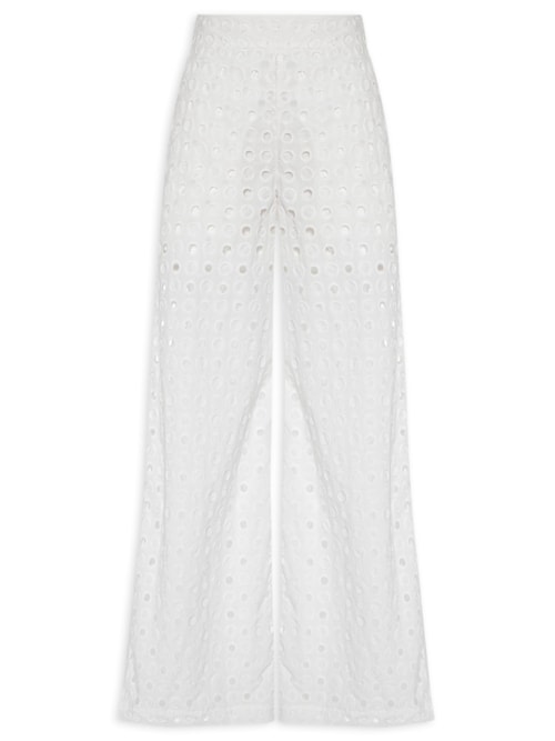 Calça Feminina Laise Bolso Faca – Branco