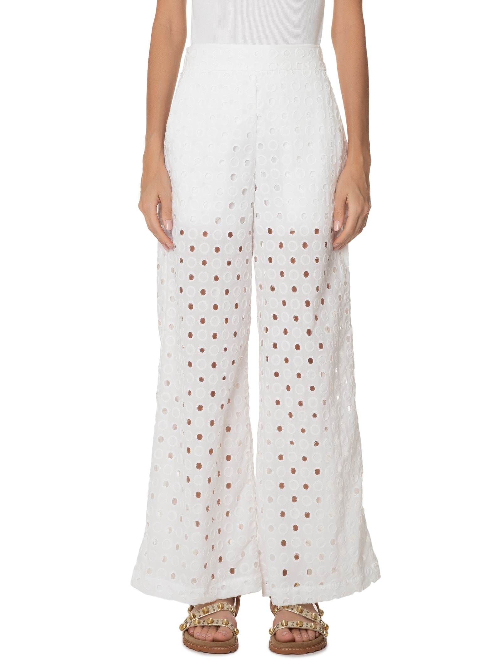 Calça Feminina Laise Bolso Faca Branco  Dress To