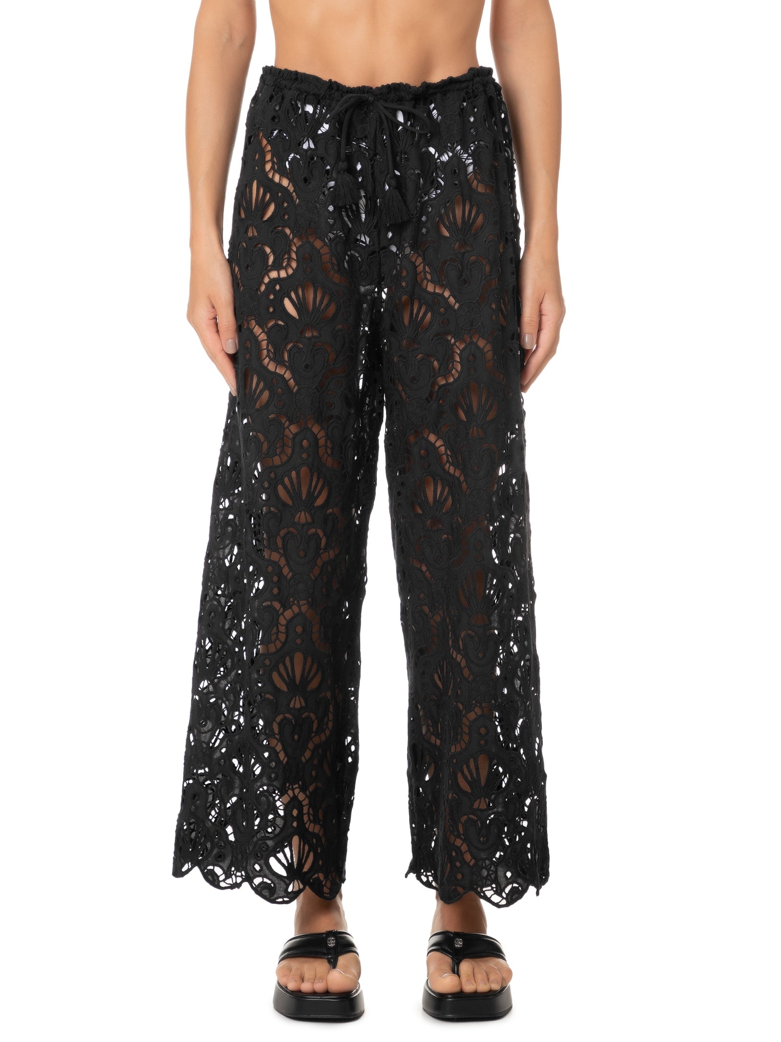 Calça Feminina Laise Concha Preto Farm Praia