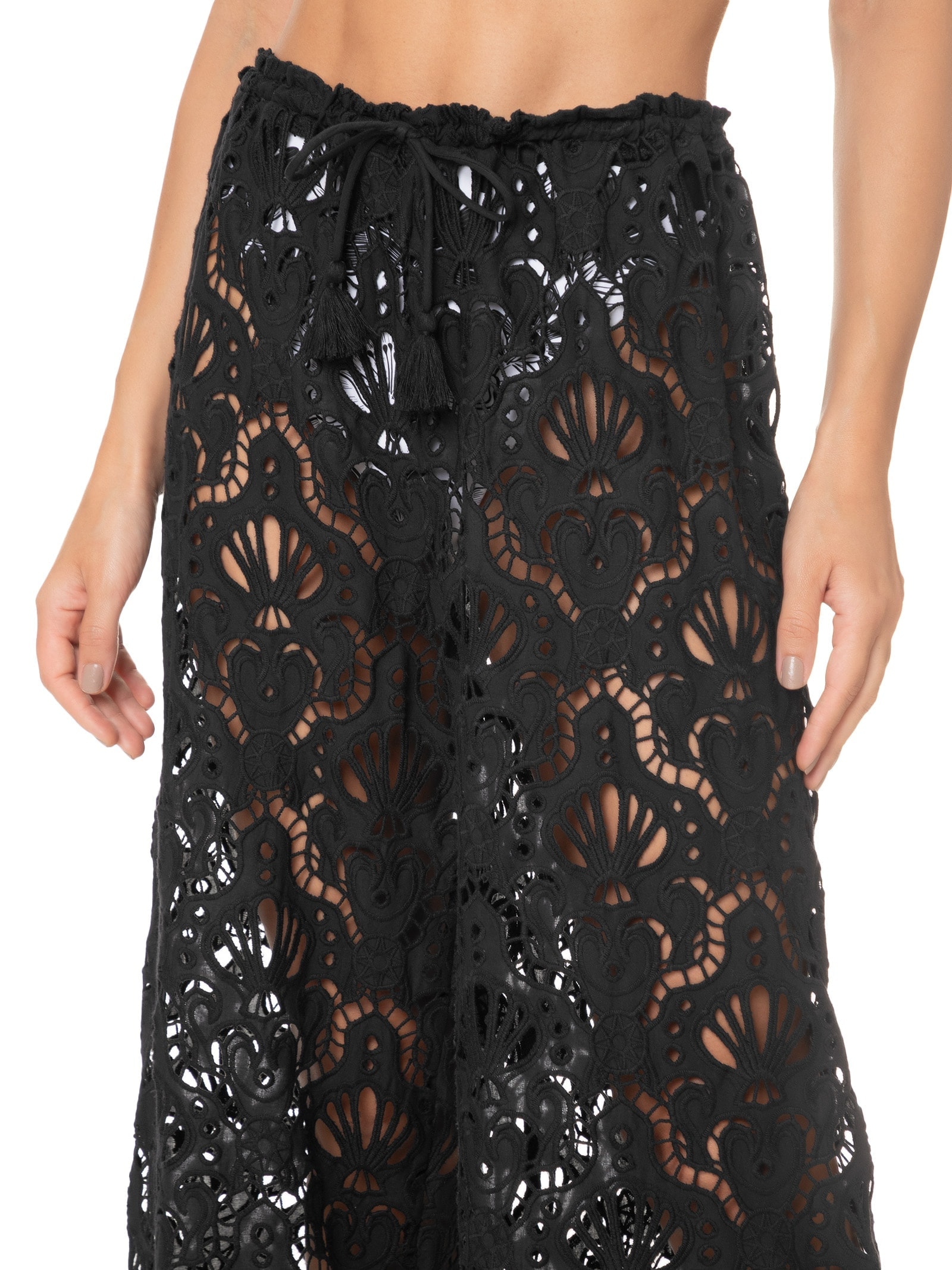 Calça Feminina Laise Concha Preto Farm Praia