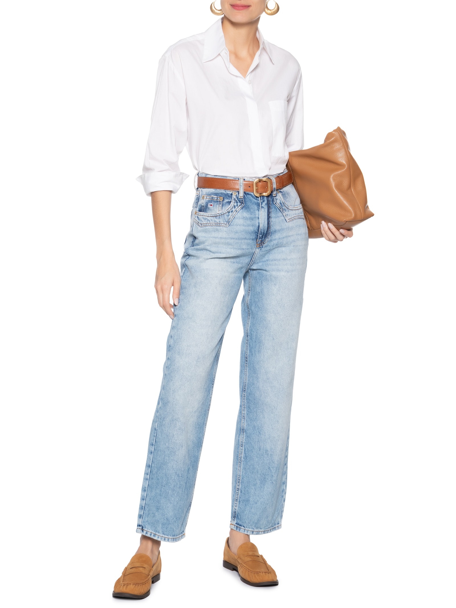 Calça Feminina Layla Hr Slim Azul Tommy Jeans