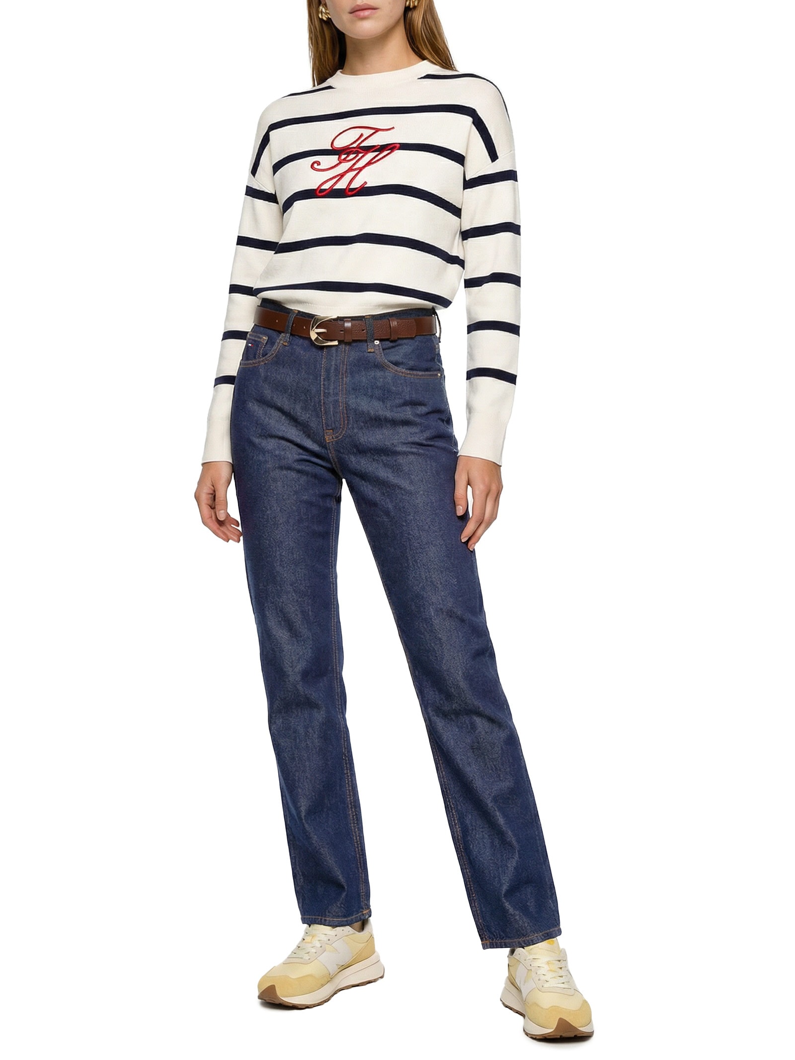 Calça Feminina Layla HR Slim Str DI4156 Azul Tommy Jeans