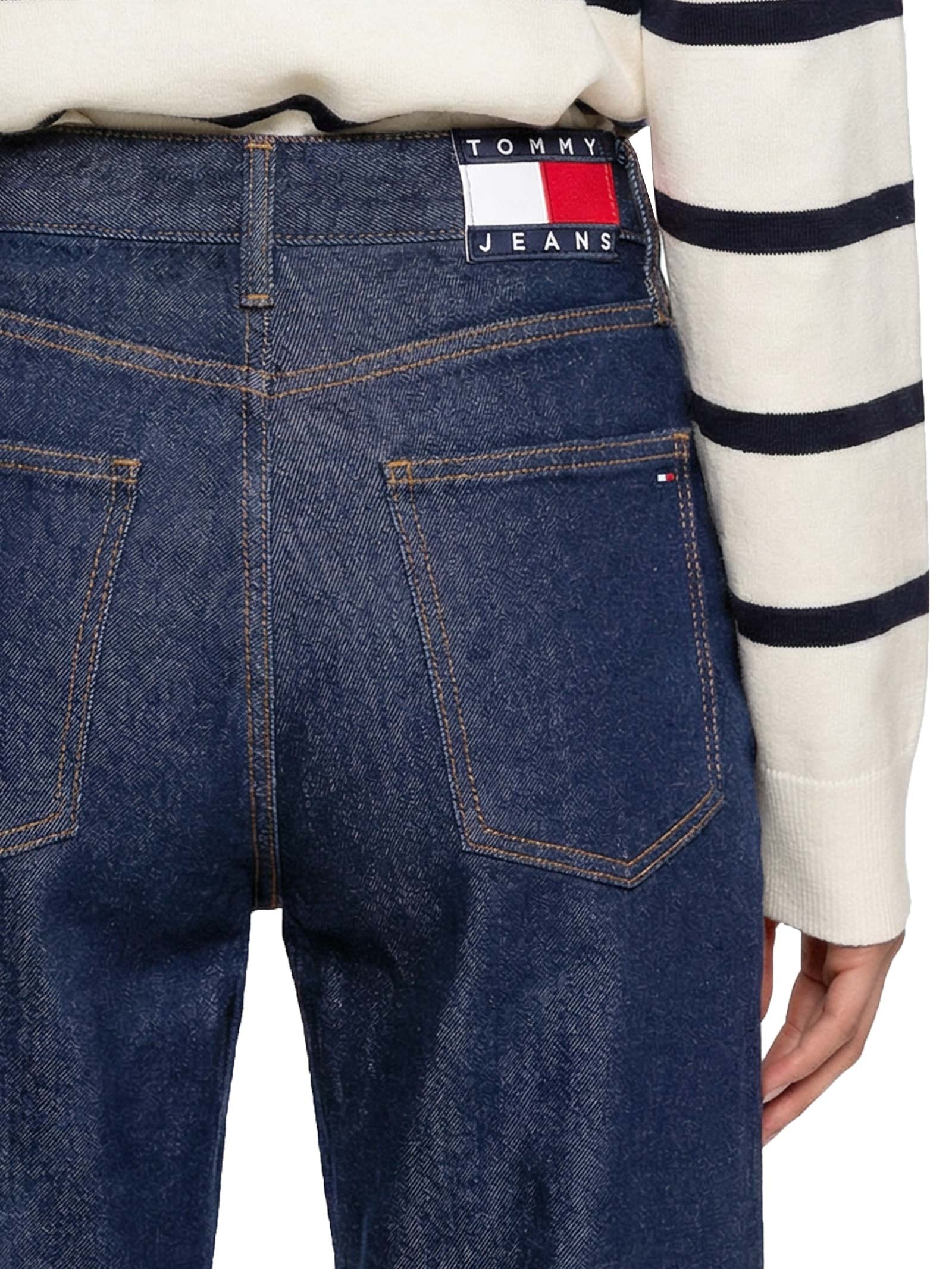 Calça Feminina Layla HR Slim Str DI4156 Azul Tommy Jeans