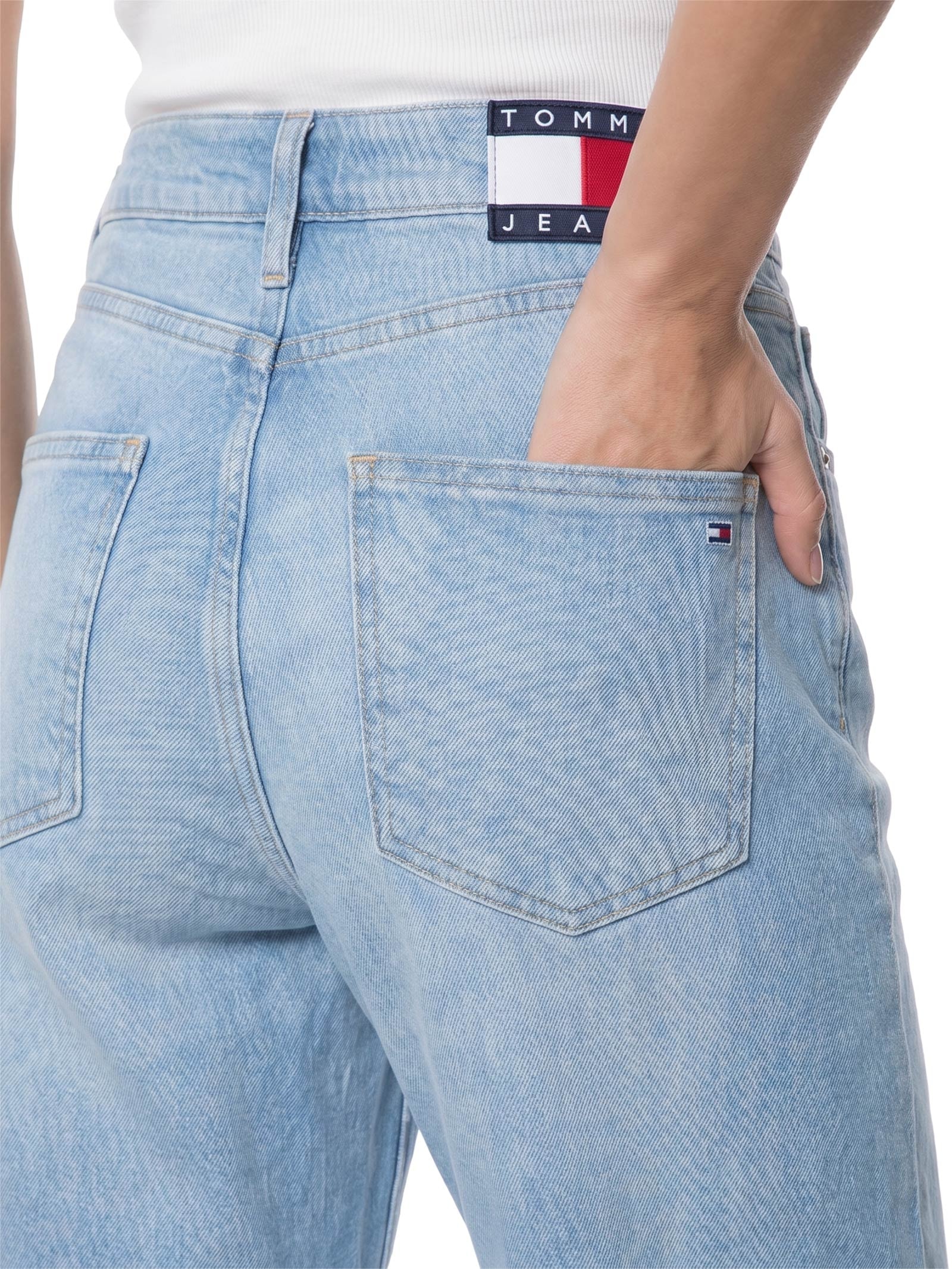 Calça Feminina Layla Slim Str Azul Tommy Jeans
