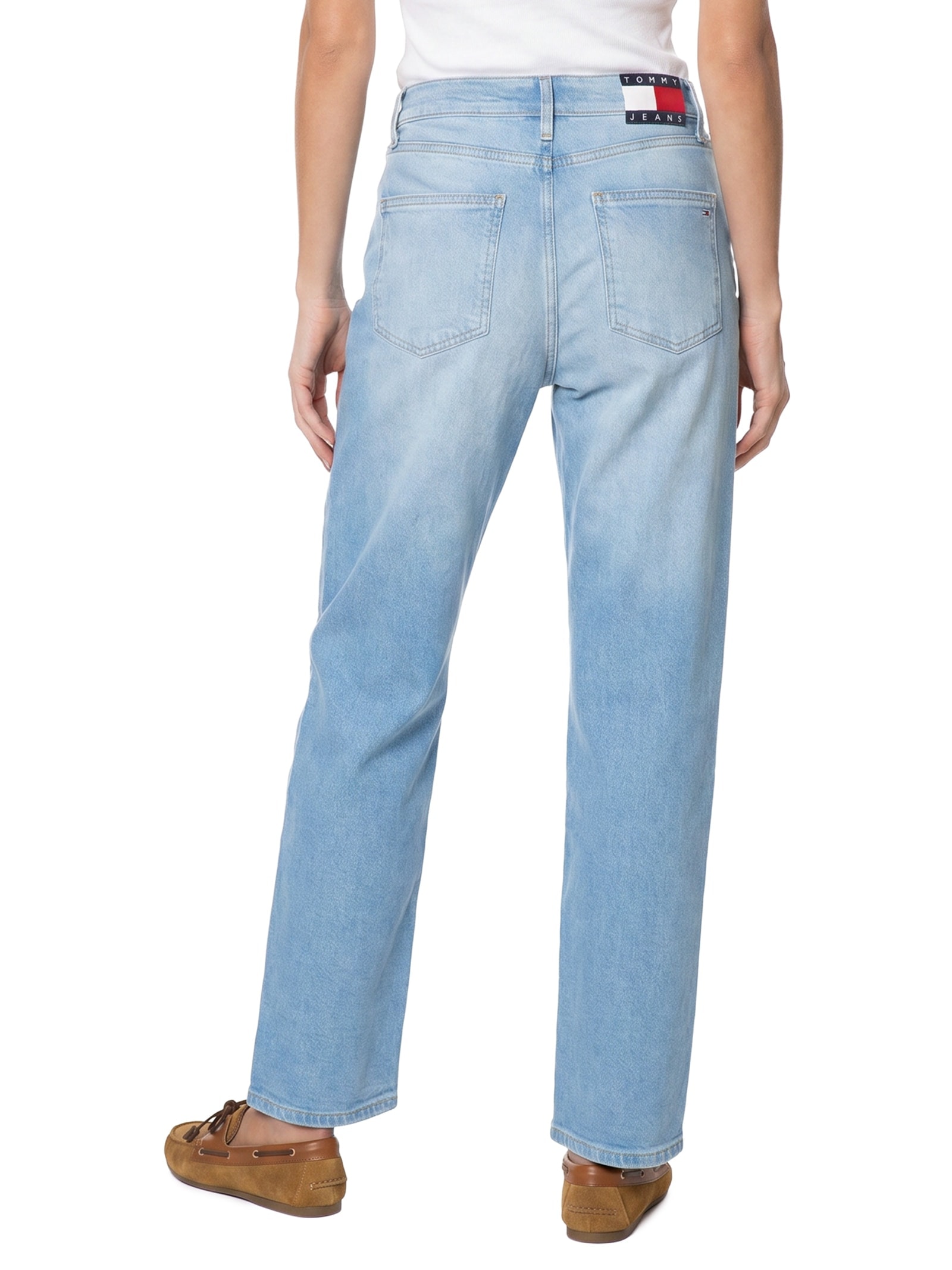 Calça Feminina Layla Slim Str Azul Tommy Jeans