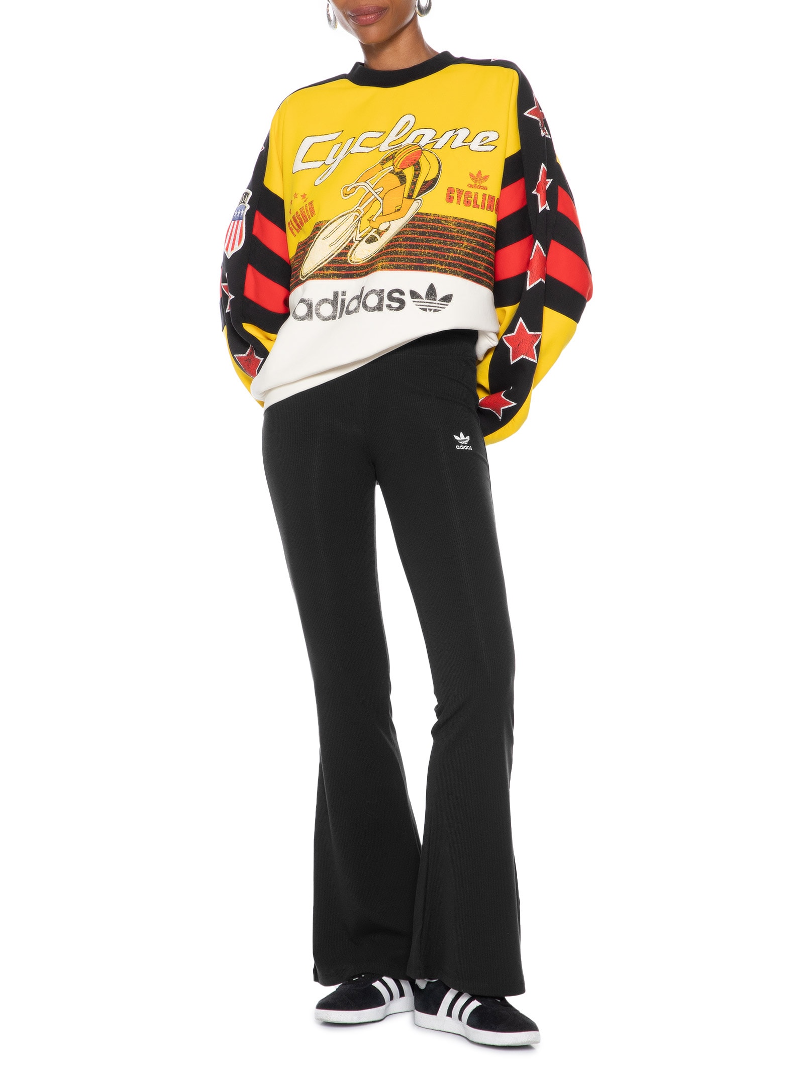 Calça Feminina Leg Essentials Flared Preto Adidas Originals