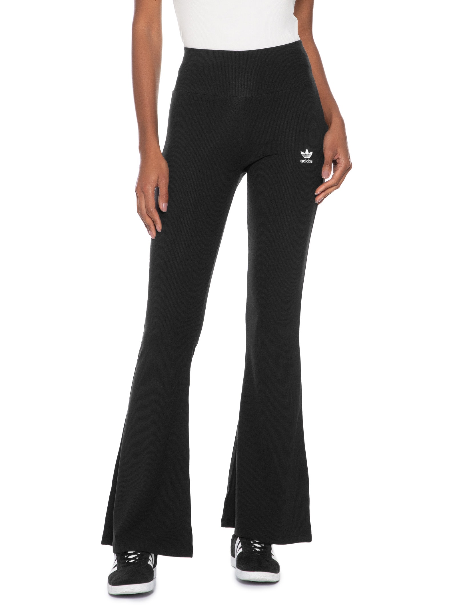 Calça Feminina Leg Essentials Flared Preto Adidas Originals