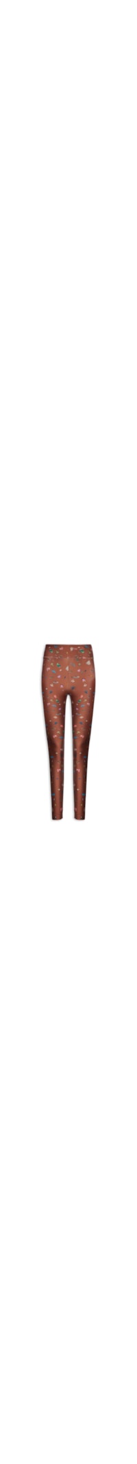 Calça Feminina Legging Basic Estampado Bugs - Marrom