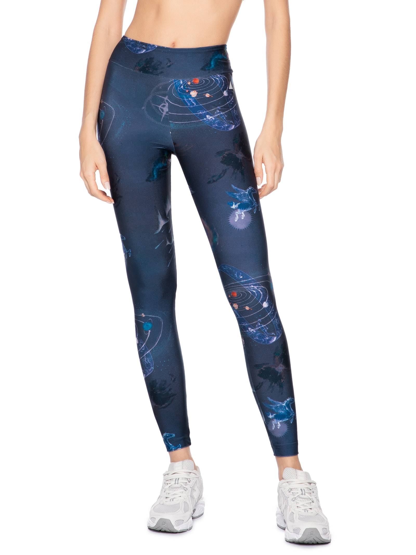 Calça Feminina Legging Basic Estampado Universo Azul Lauf