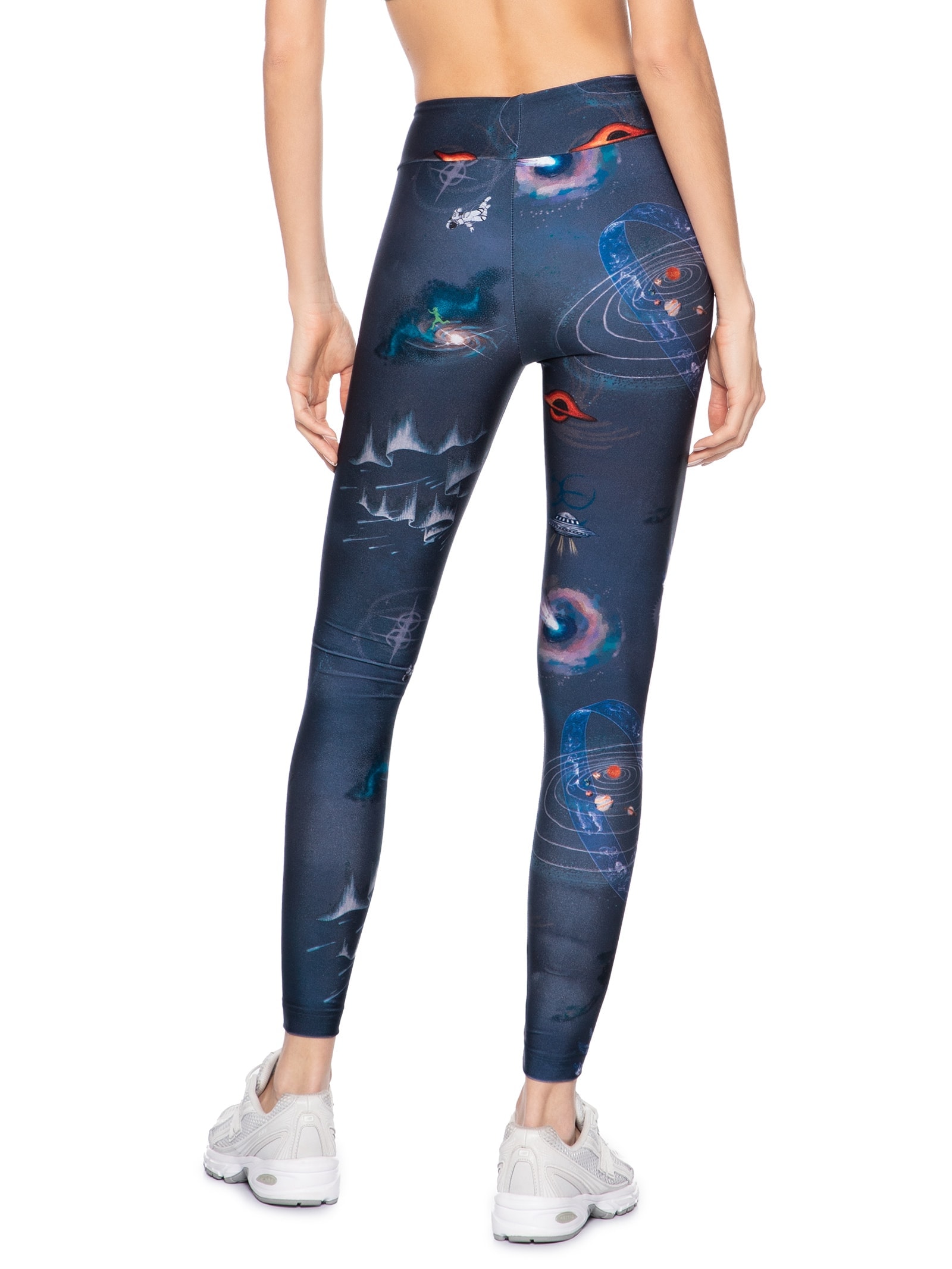 Calça Feminina Legging Basic Estampado Universo Azul Lauf