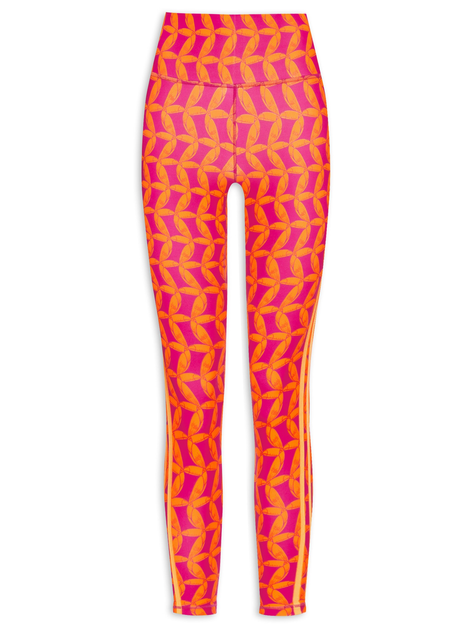 Calça Feminina Legging Capri Laranja  Adidas + Farm