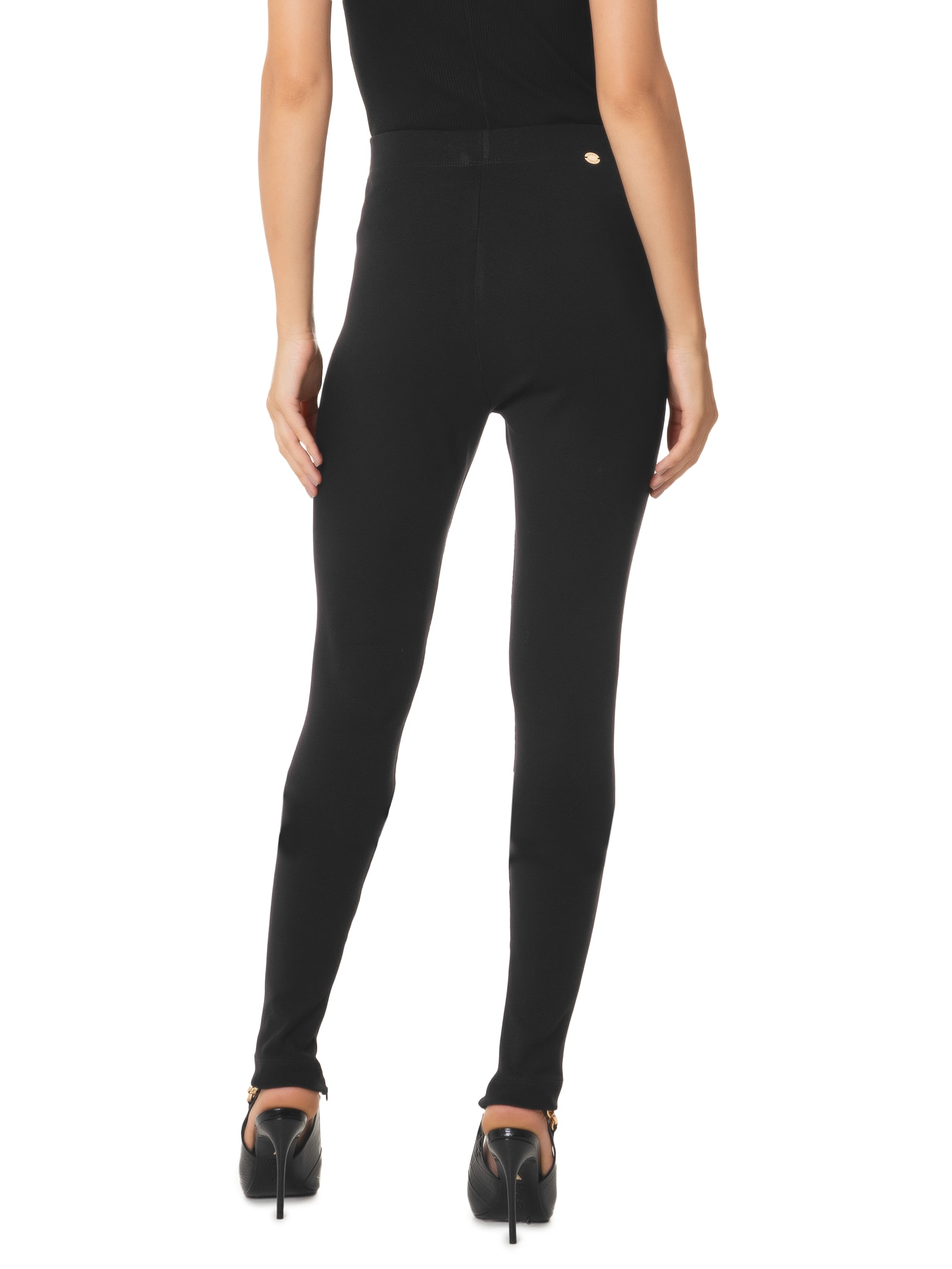 Lança Perfume Legging Feminina Cintura Alta Com Abertura Preto