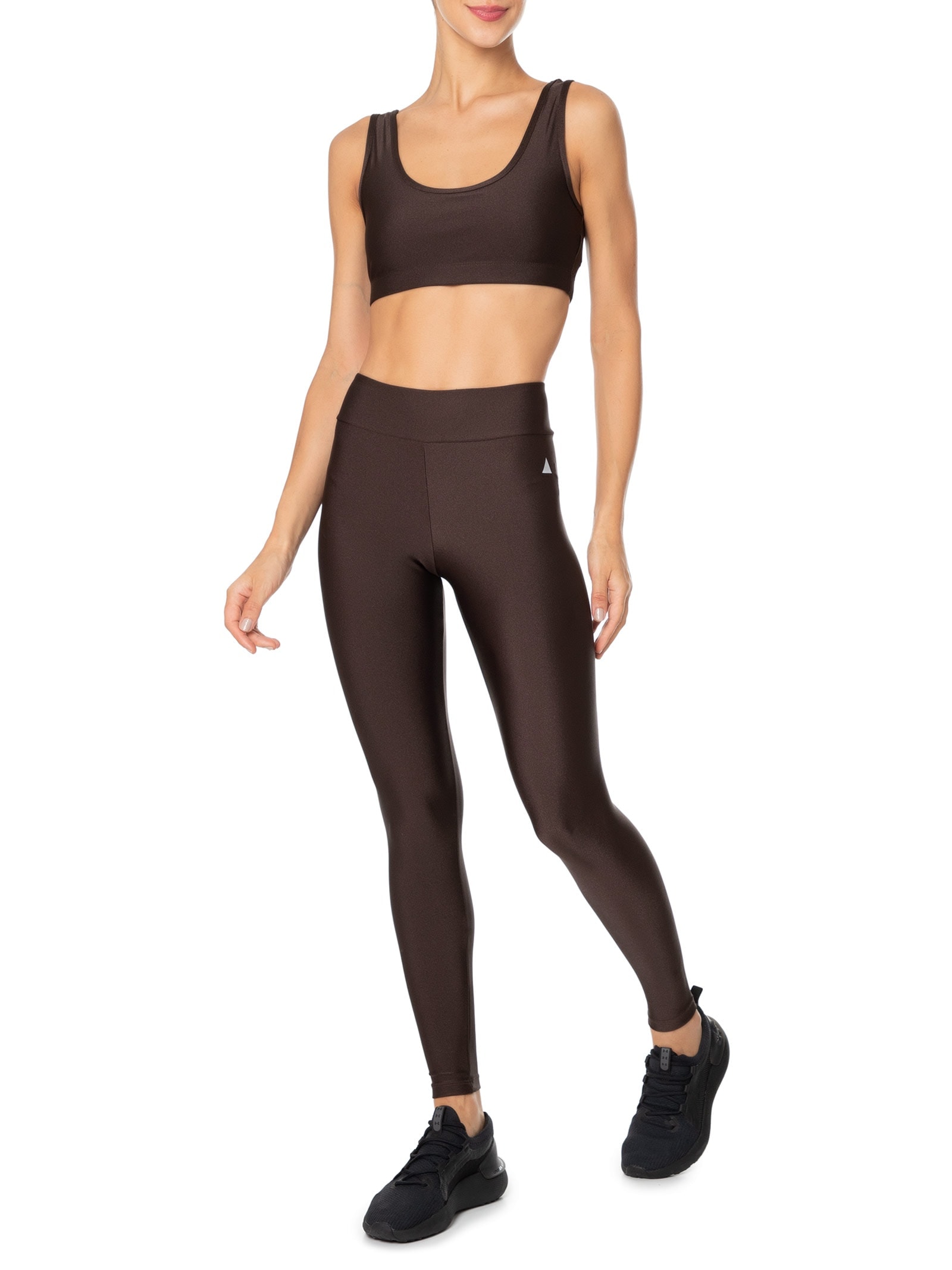 Calça Feminina Legging Color Marrom Lauf
