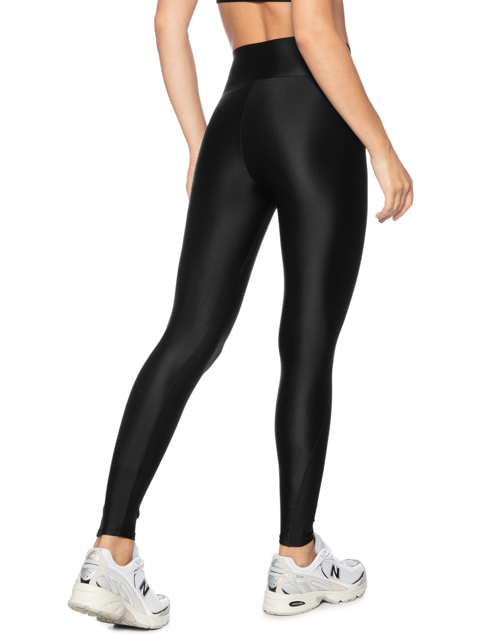 Calça Feminina Legging Cós Duplo Lisa Basic Preto Body For Sure