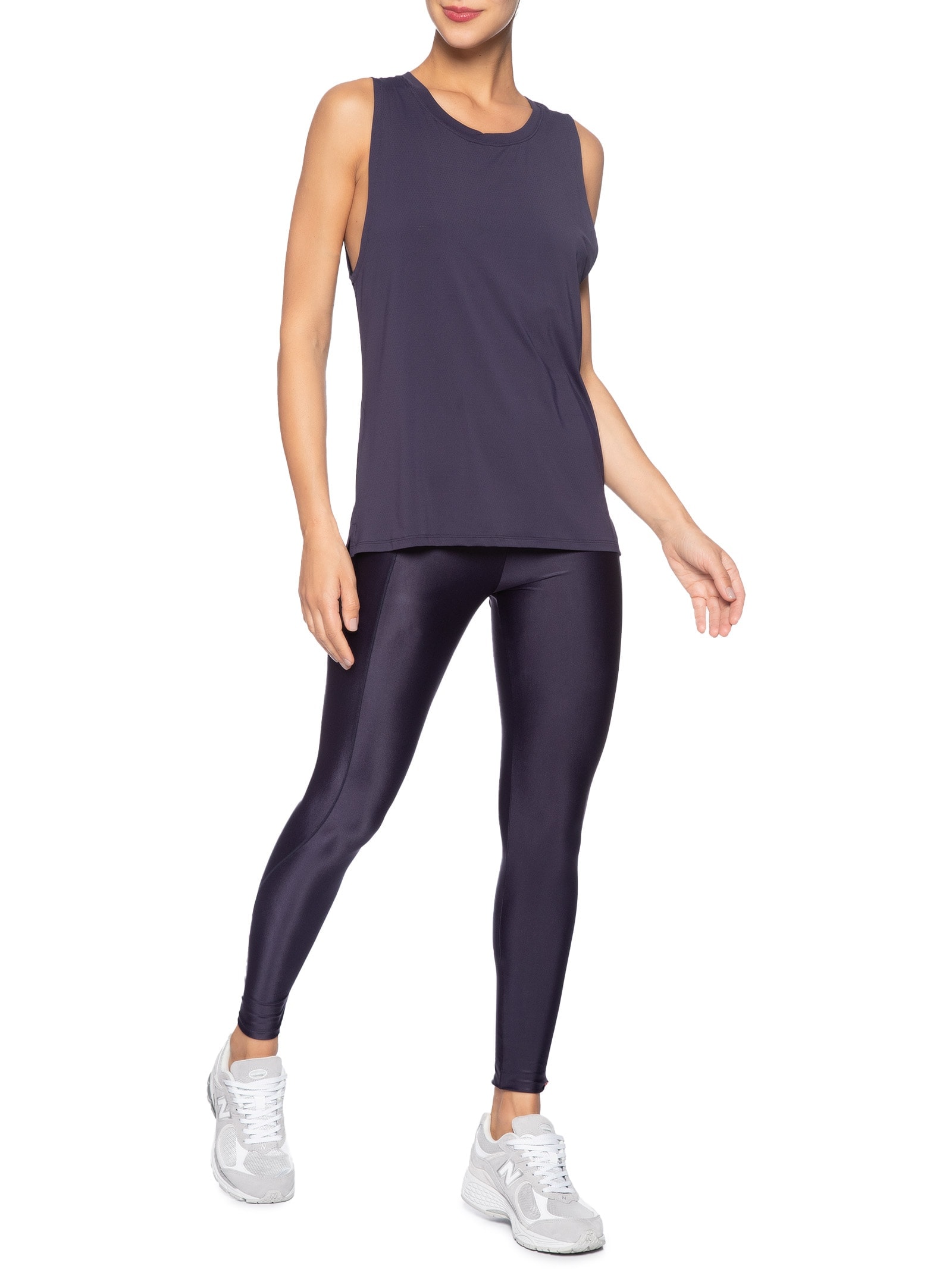 Calça Feminina Legging Cós Duplo Lisa Básica Azul Body For Sure