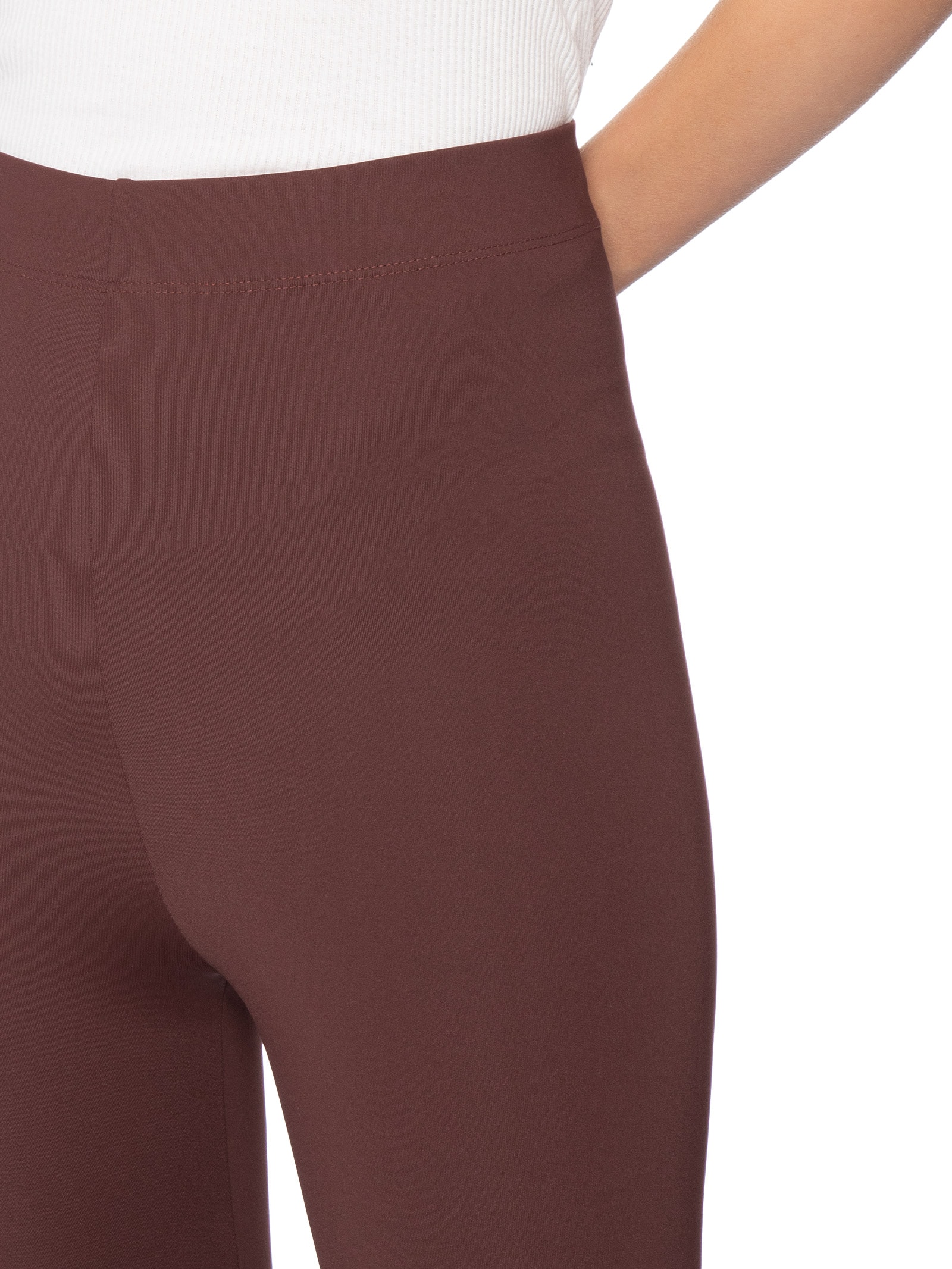 Calça Feminina Legging De Pezinho Marrom '2Essential