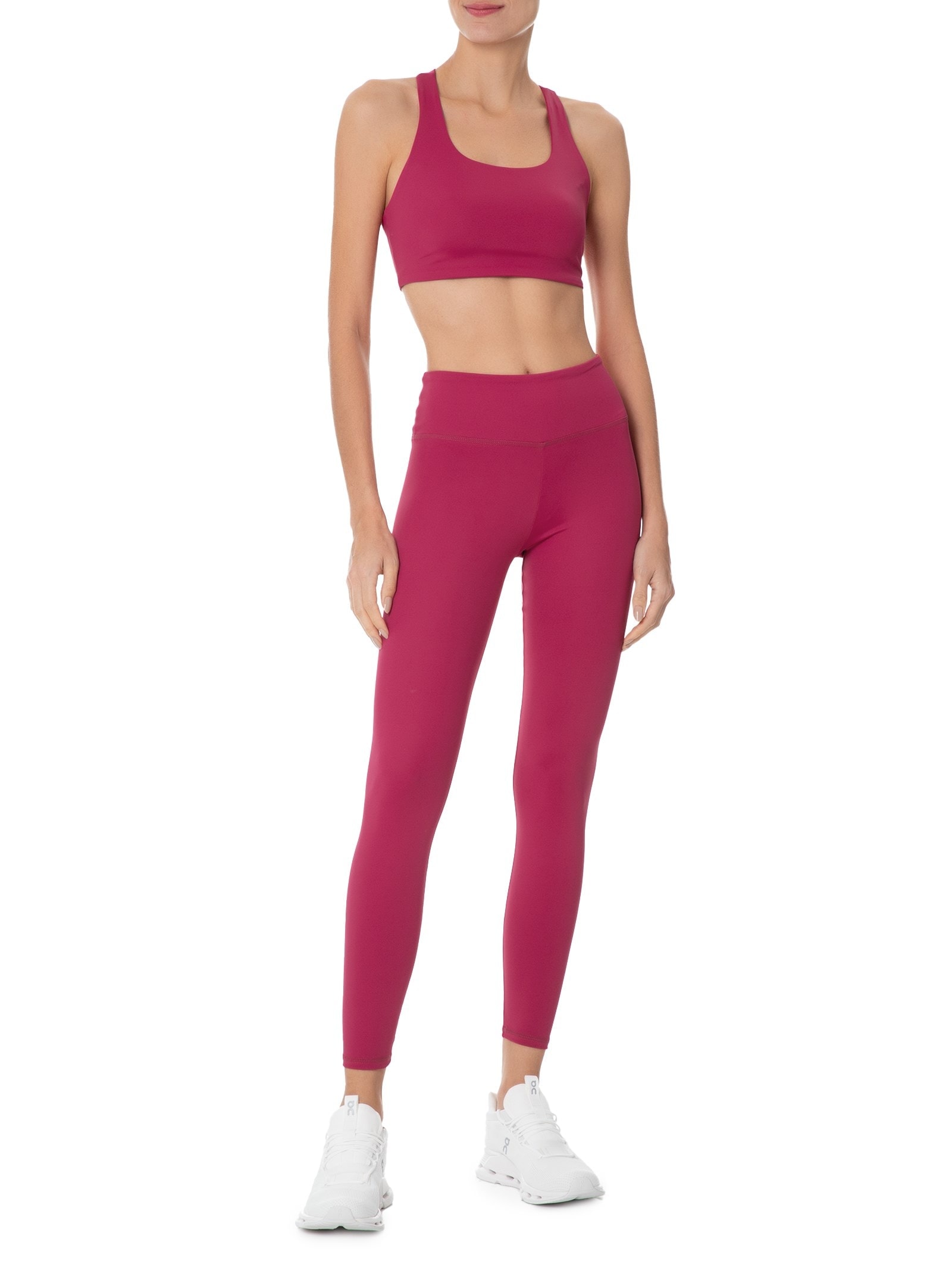 Calça Feminina Legging Esportiva Básica Rosa Hering Sports