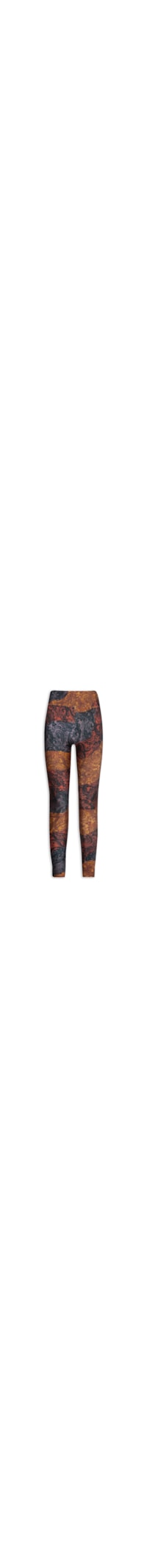 Calça Feminina Legging Estampada Paisley - Dourado