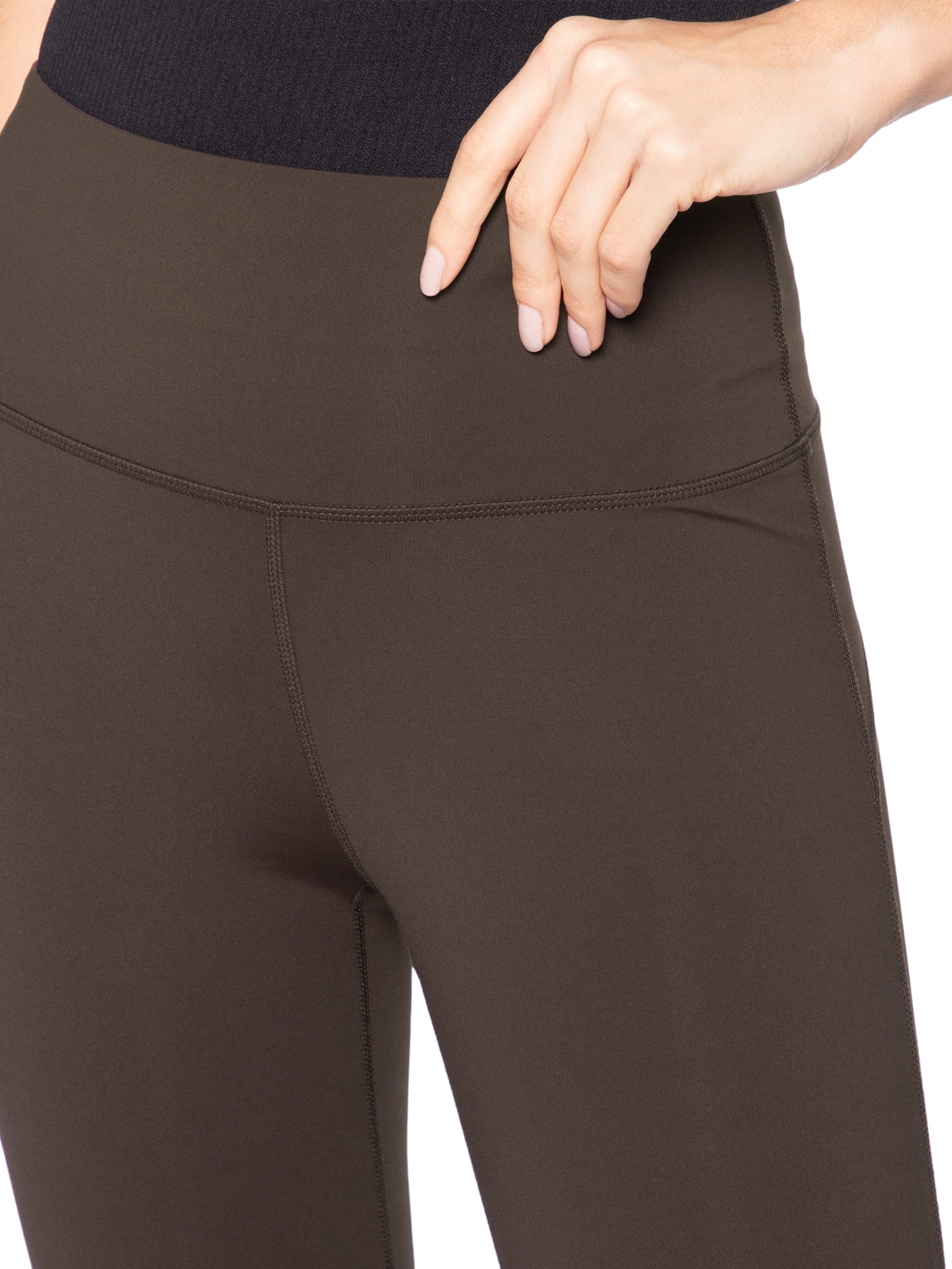 Calça Feminina Legging Fitness Marrom Basiq