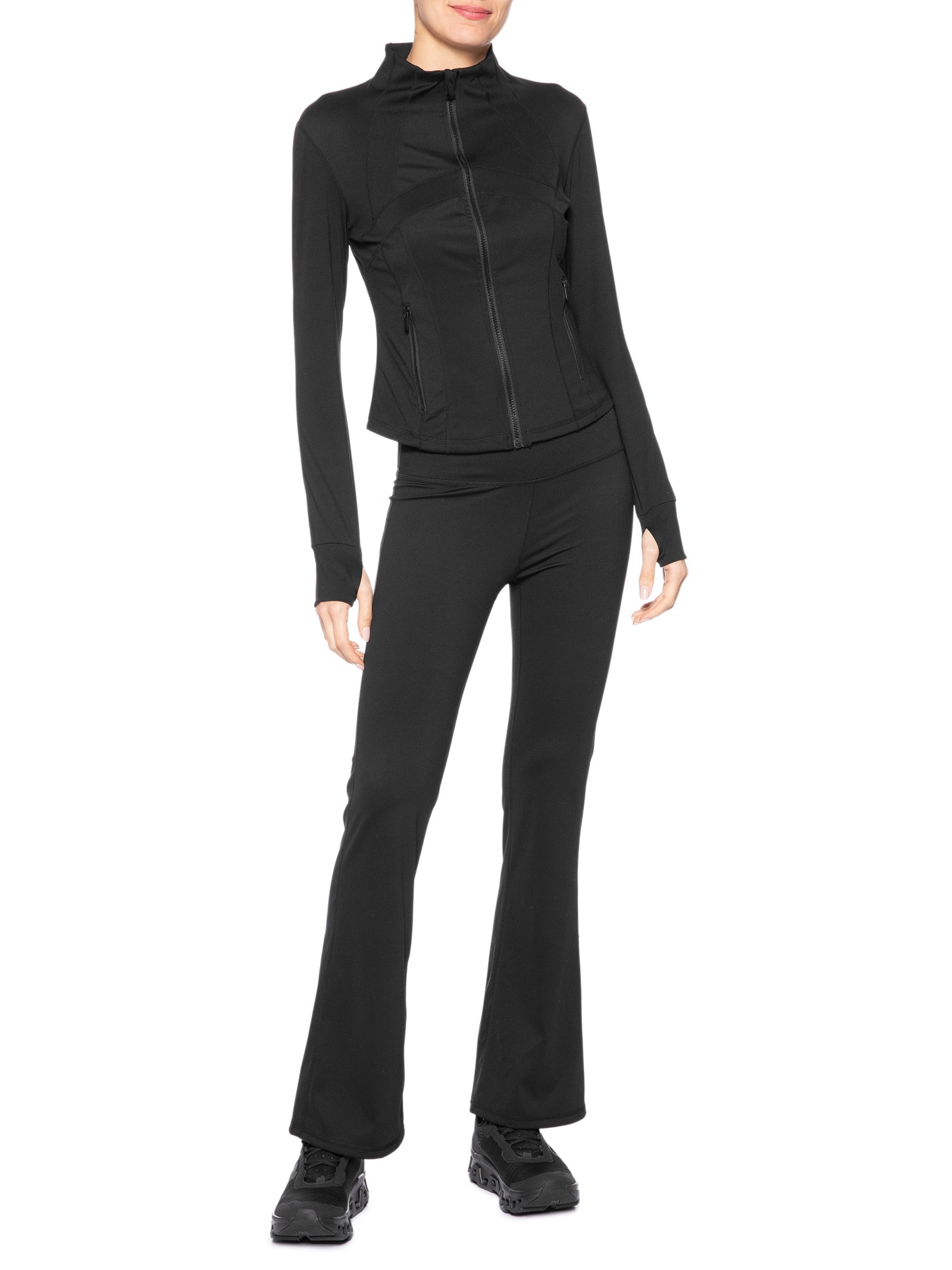 Calça Feminina Legging Fitness Preto Basiq