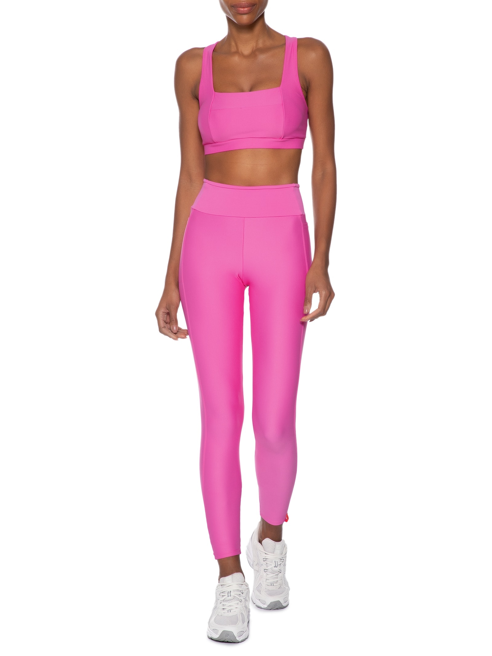 Calça Feminina Legging Fusion Rosa Body For Sure