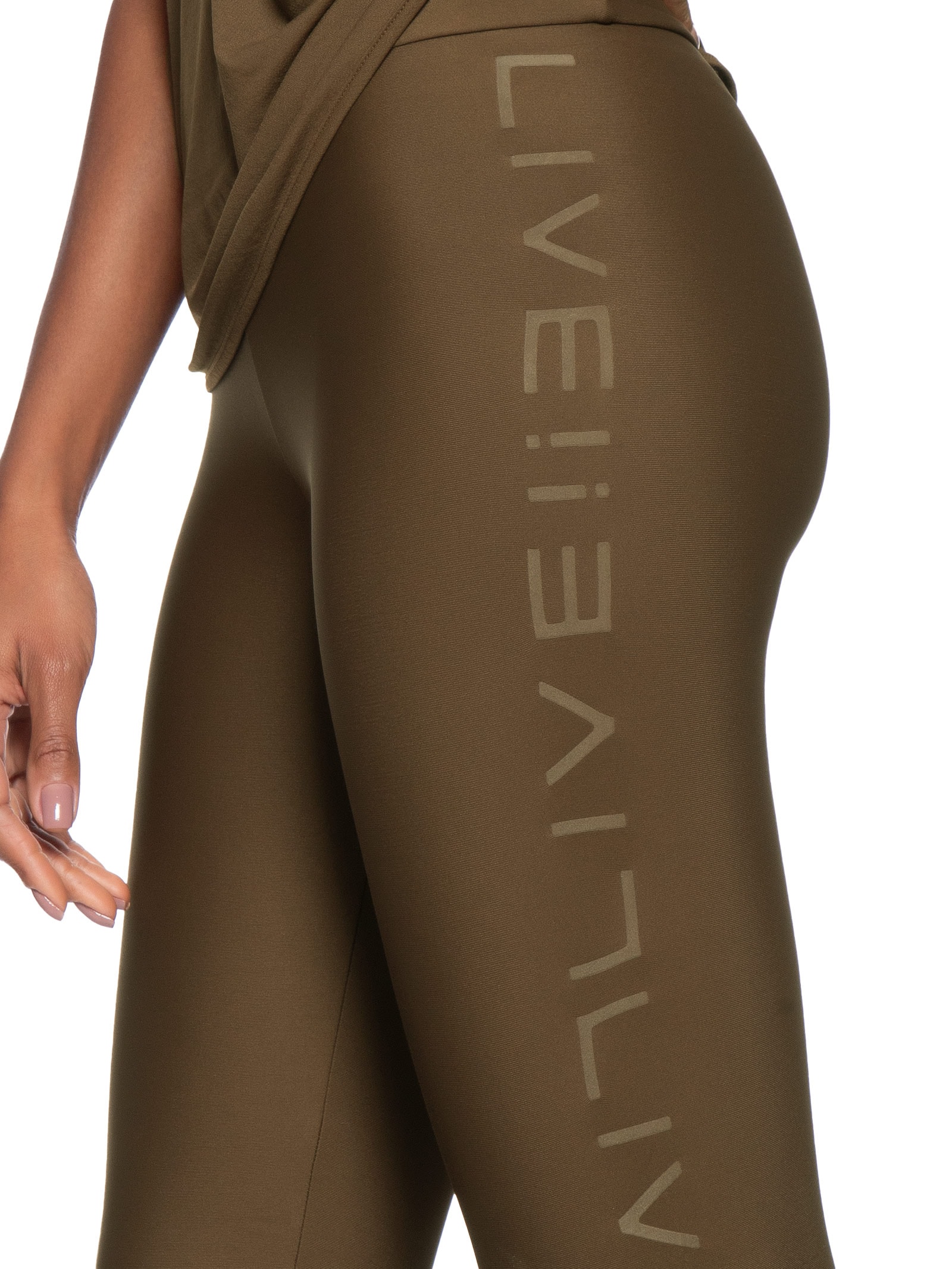 Calça Feminina Legging Fuso Icon Neo Marrom Live!