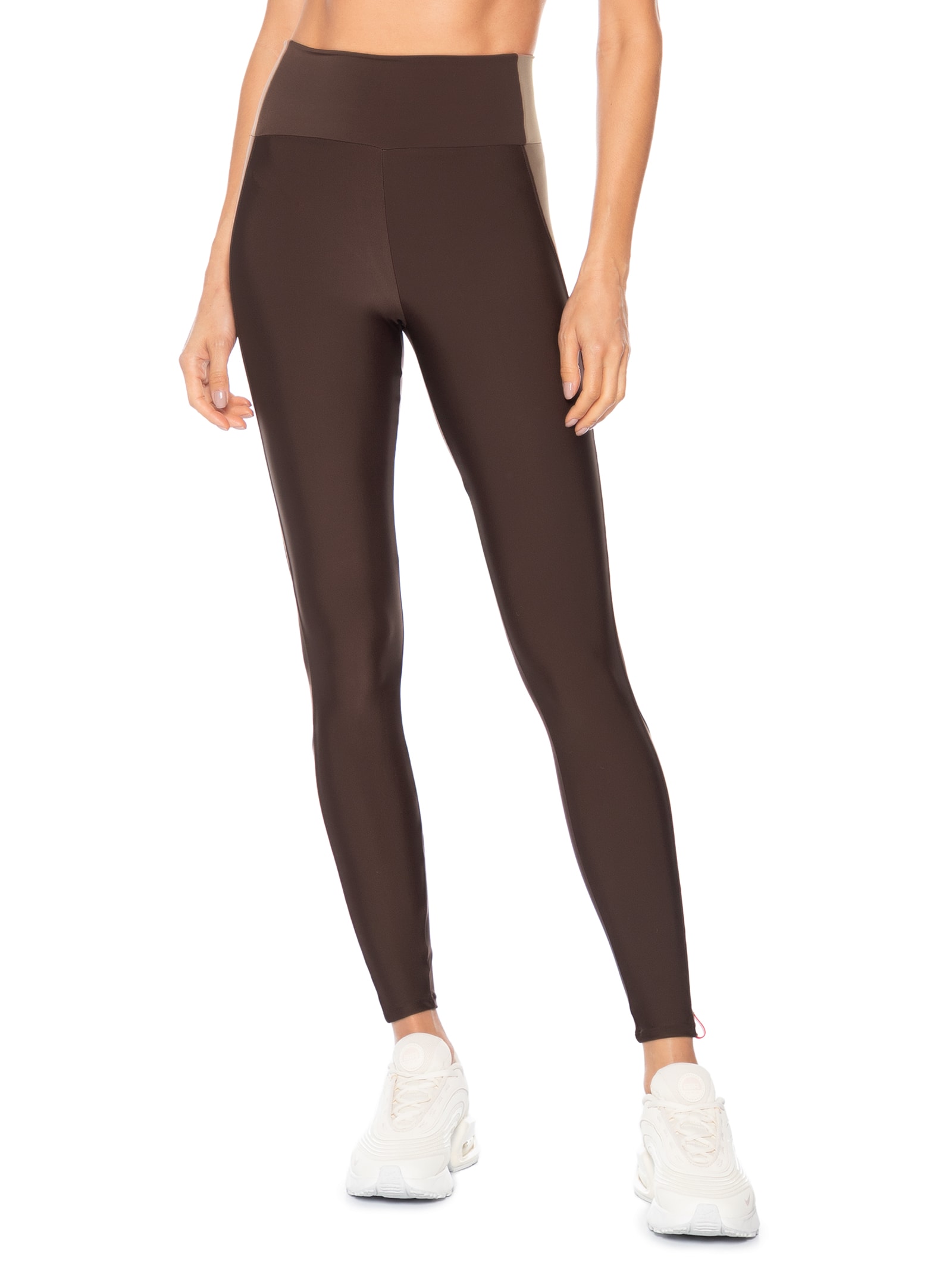 Calça Feminina Legging Lisa 360 Flame Marrom Body For Sure