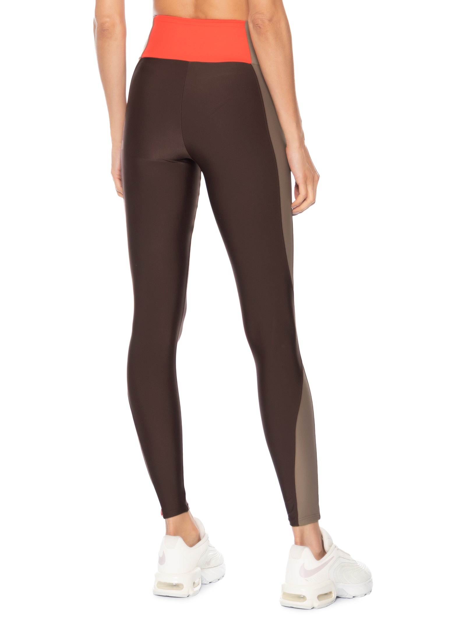 Calça Feminina Legging Lisa 360 Flame Marrom Body For Sure