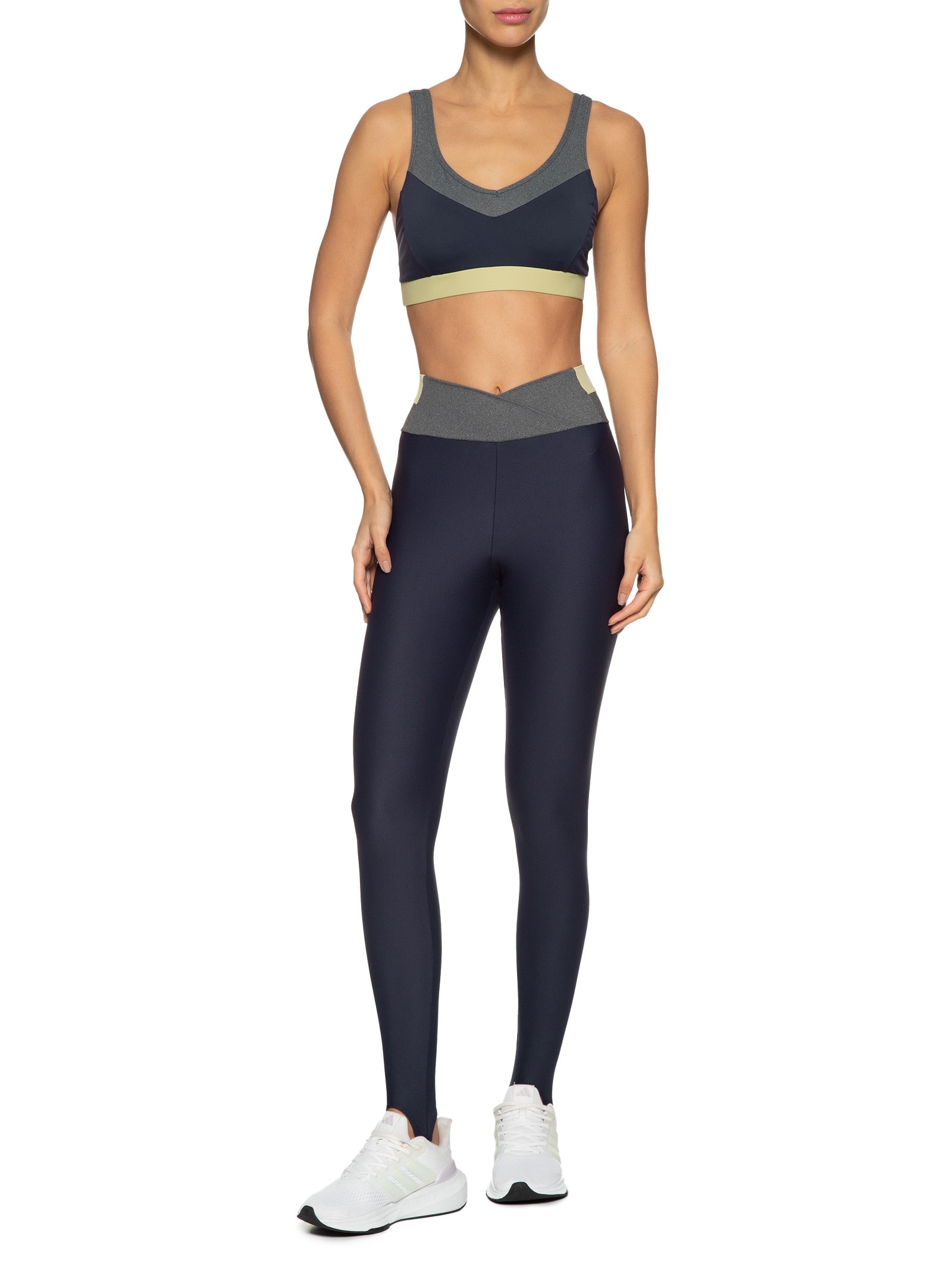 Calça Feminina Legging Lisa Azul Body For Sure