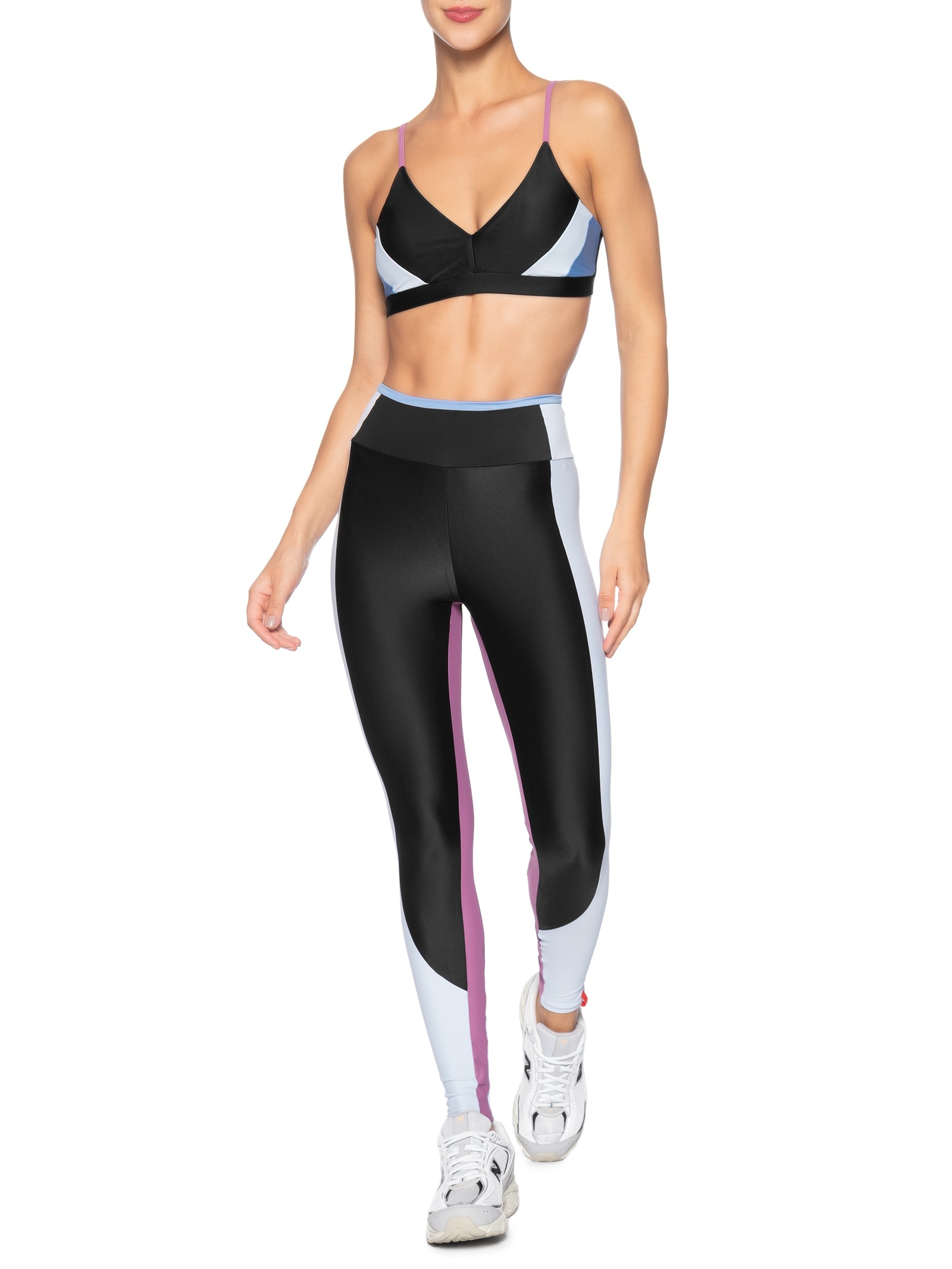 Calça Feminina Legging Lisa Pop Preto Body For Sure