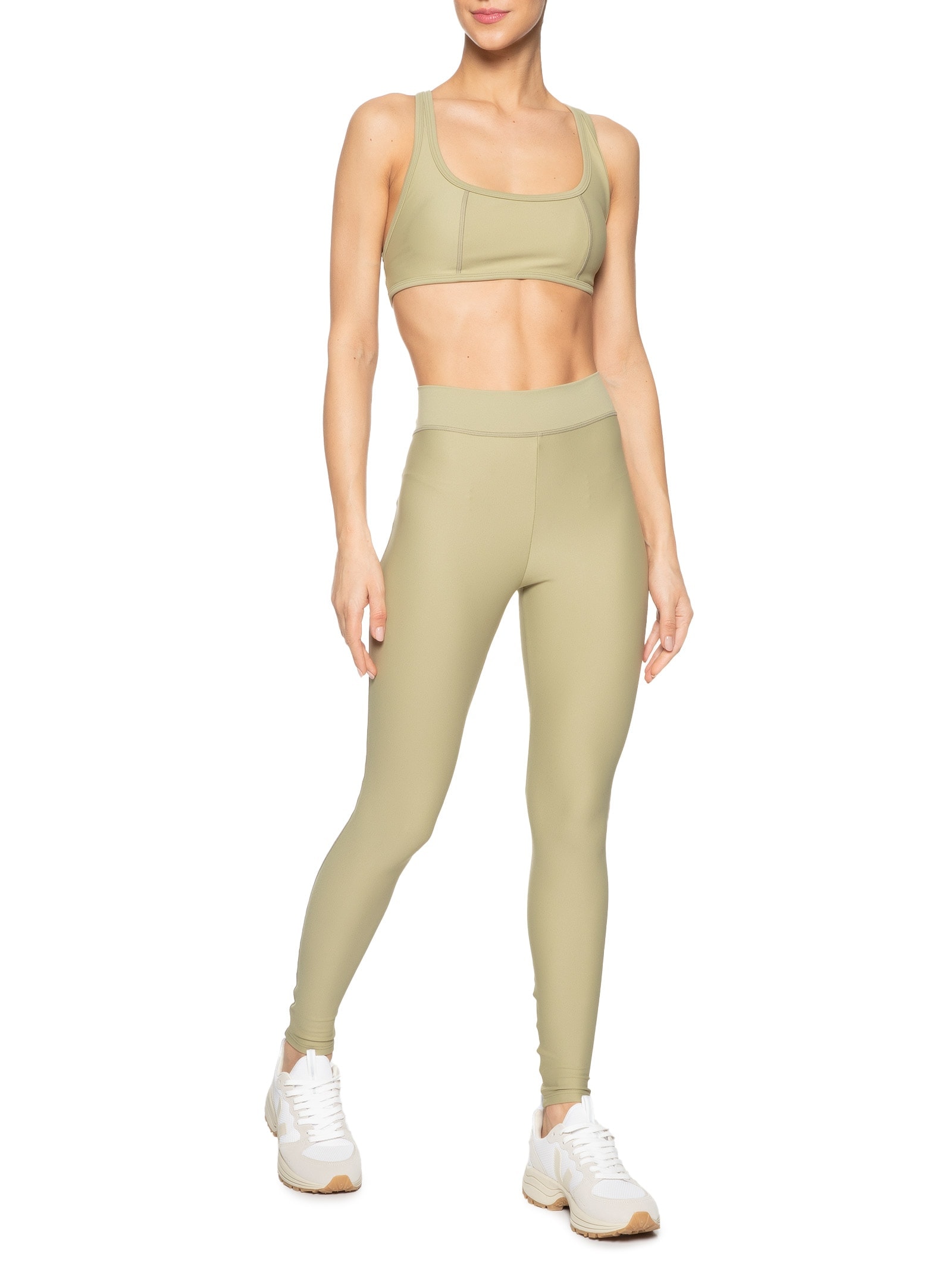 Calça Feminina Legging Lisa Verde Body For Sure