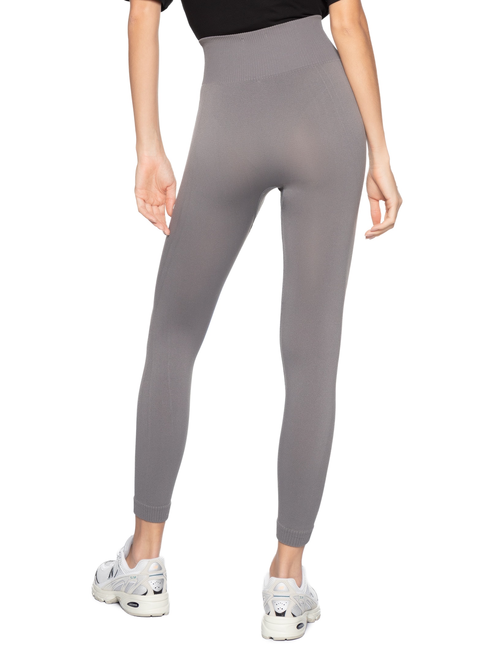 Calça Feminina Legging Poliamida Cinza Basiq