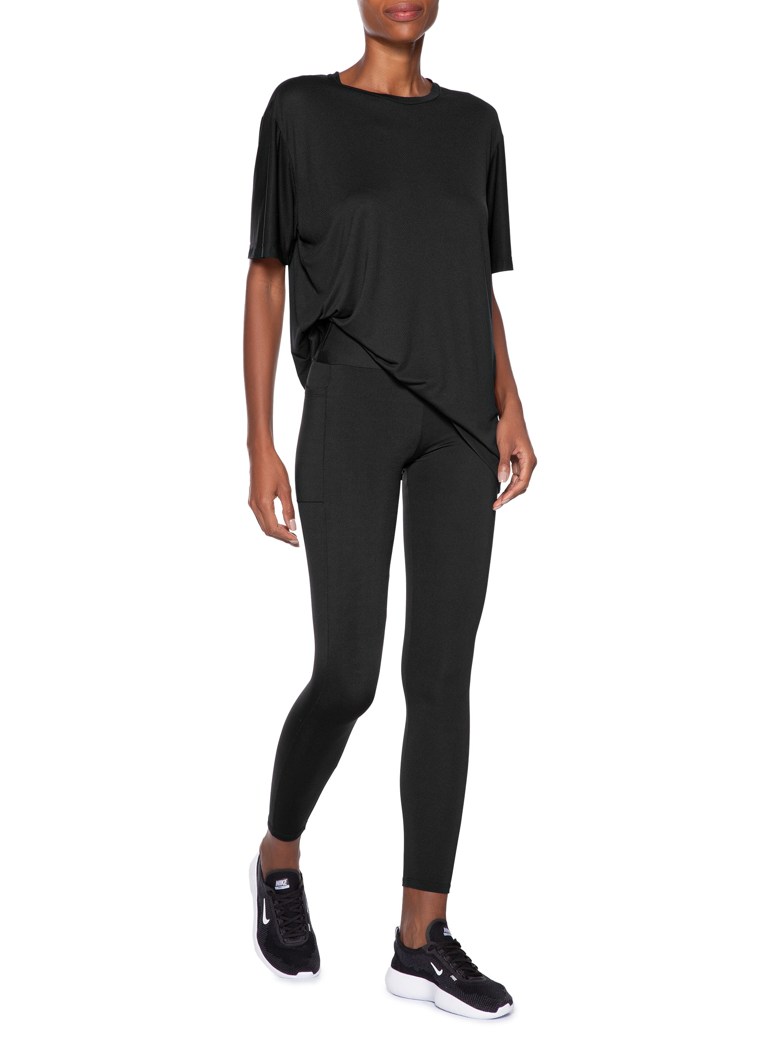 Calça Feminina Legging Preto Hering Sports