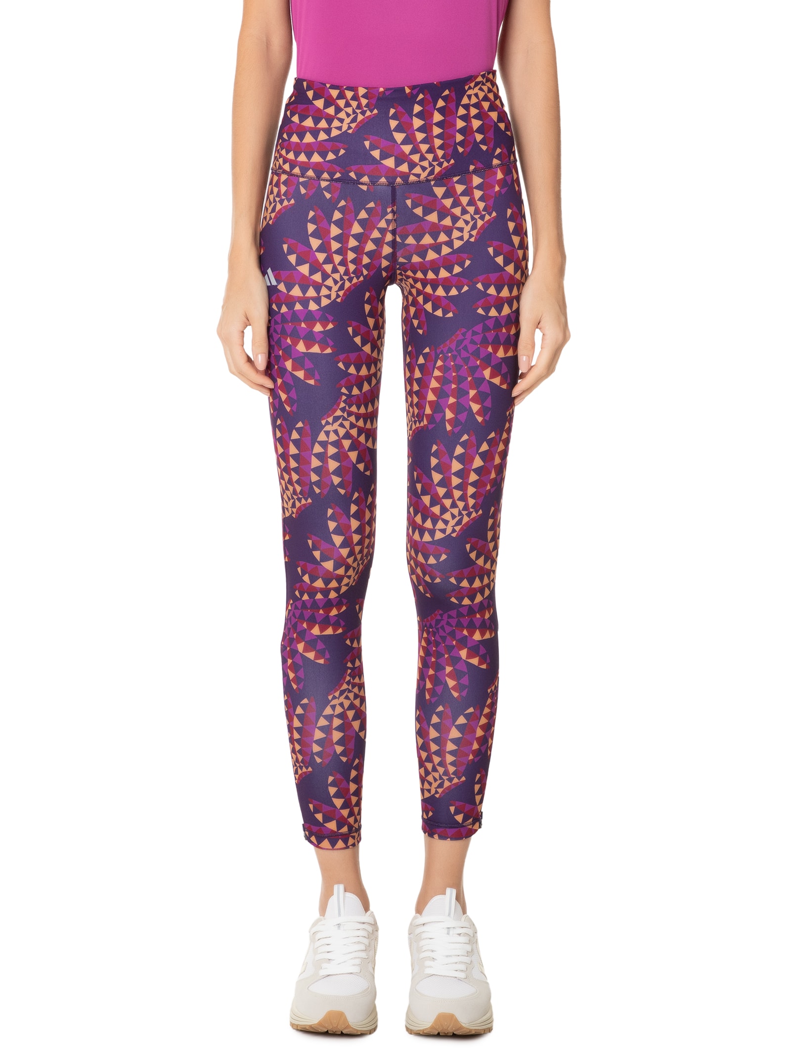 Adidas + Farm - Calça Feminina Legging Run - Roxo