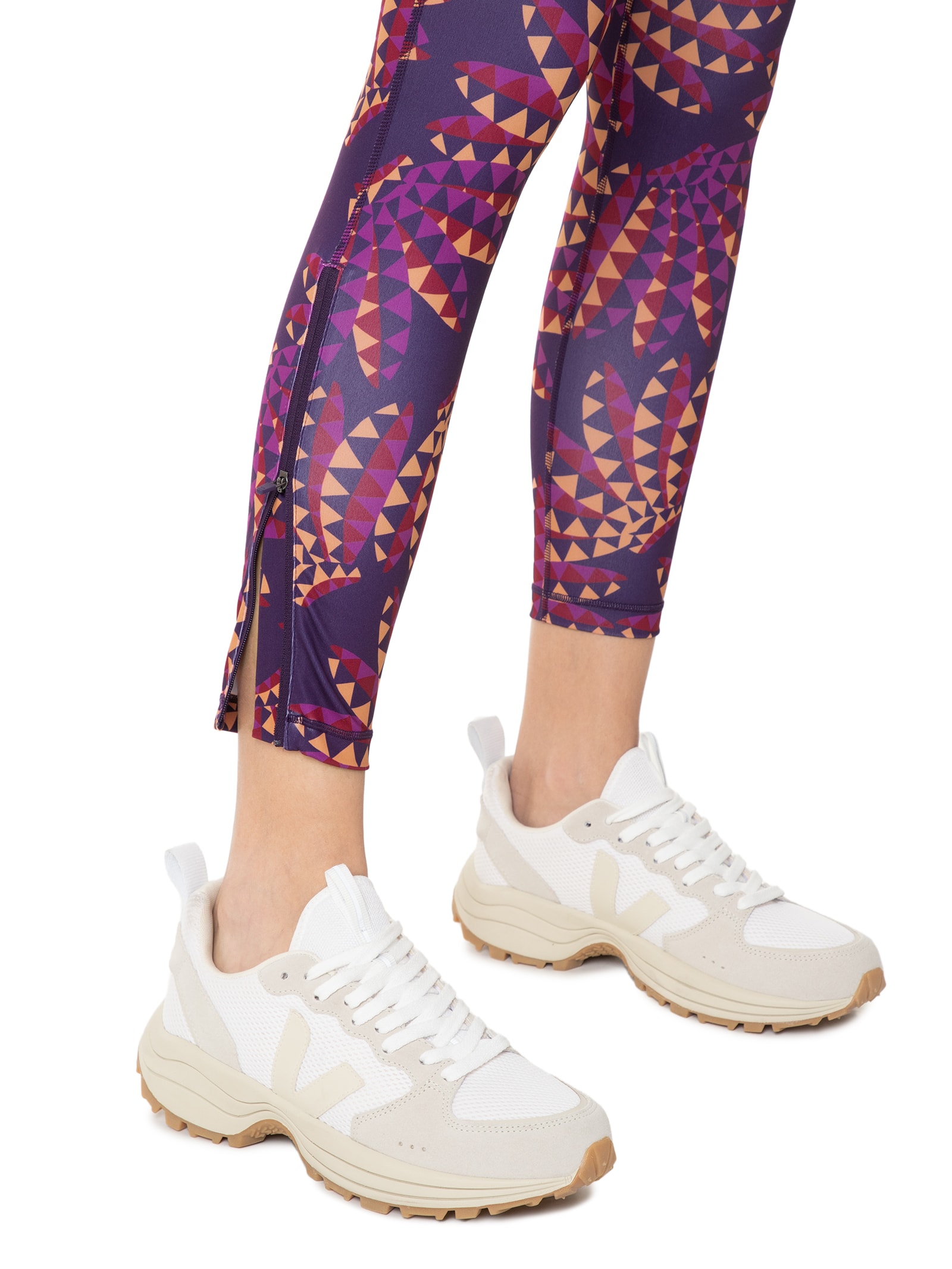 Adidas + Farm - Calça Feminina Legging Run - Roxo