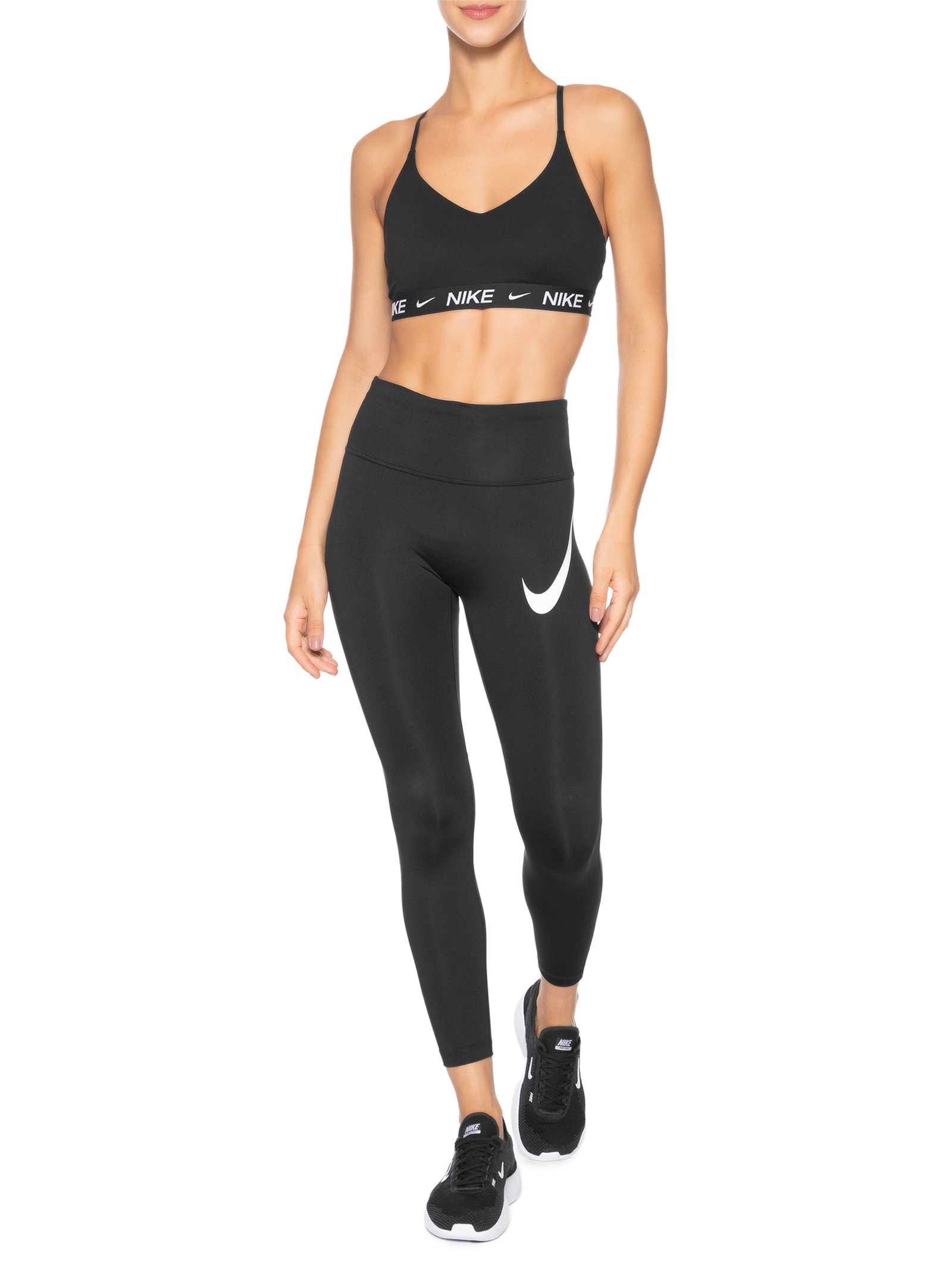 Calça Feminina Legging W Df Tempo Hr 7/8 TGT SWHBR Preto Nike