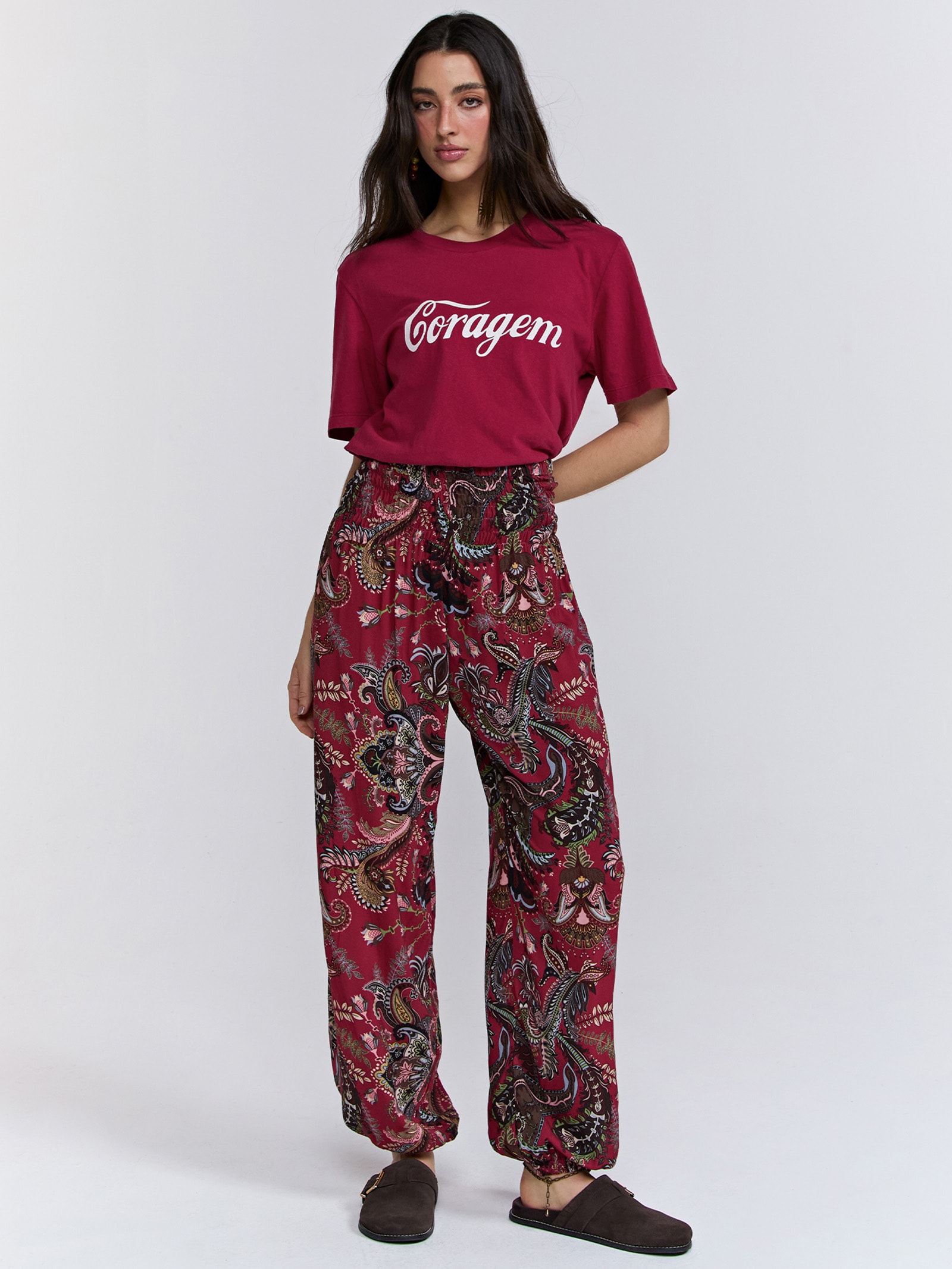 Calça Feminina Lenir Vermelho Triya