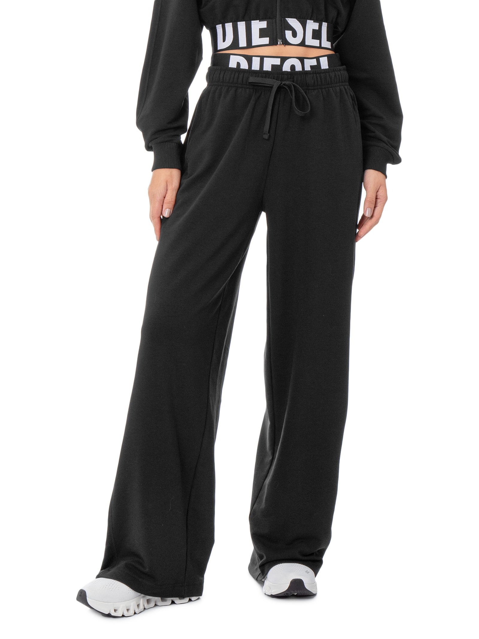 Calça Feminina Leslie-D-Pop Trousers Preto Diesel