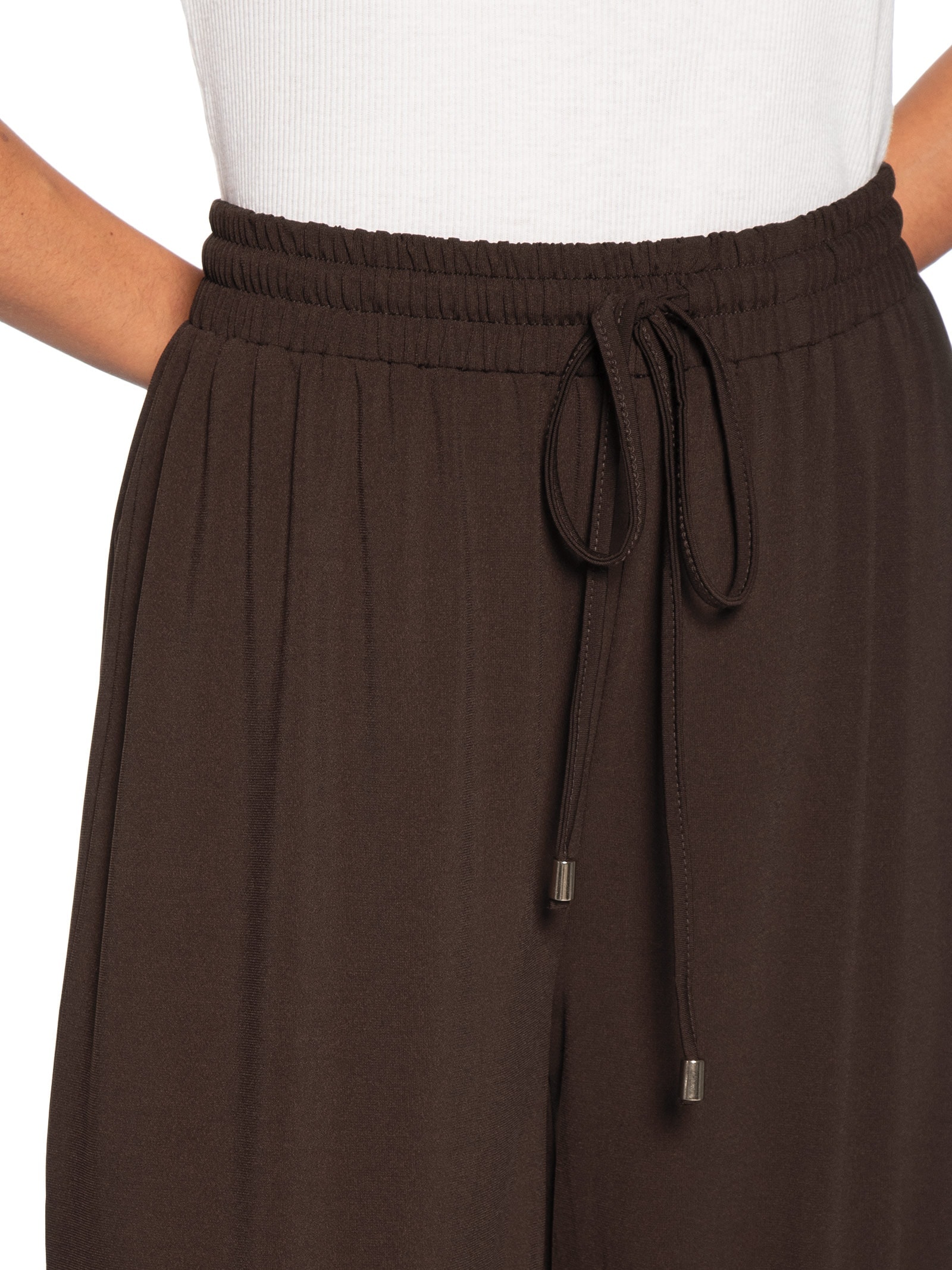 Calça Feminina Leve Ballon – Marrom Basiq