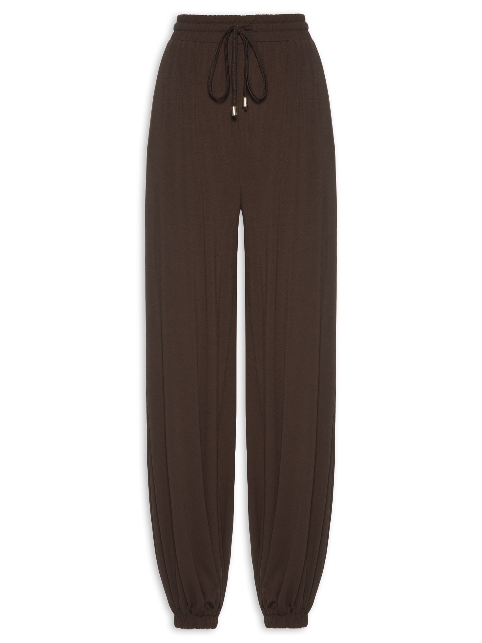 Calça Feminina Leve Ballon – Marrom Basiq