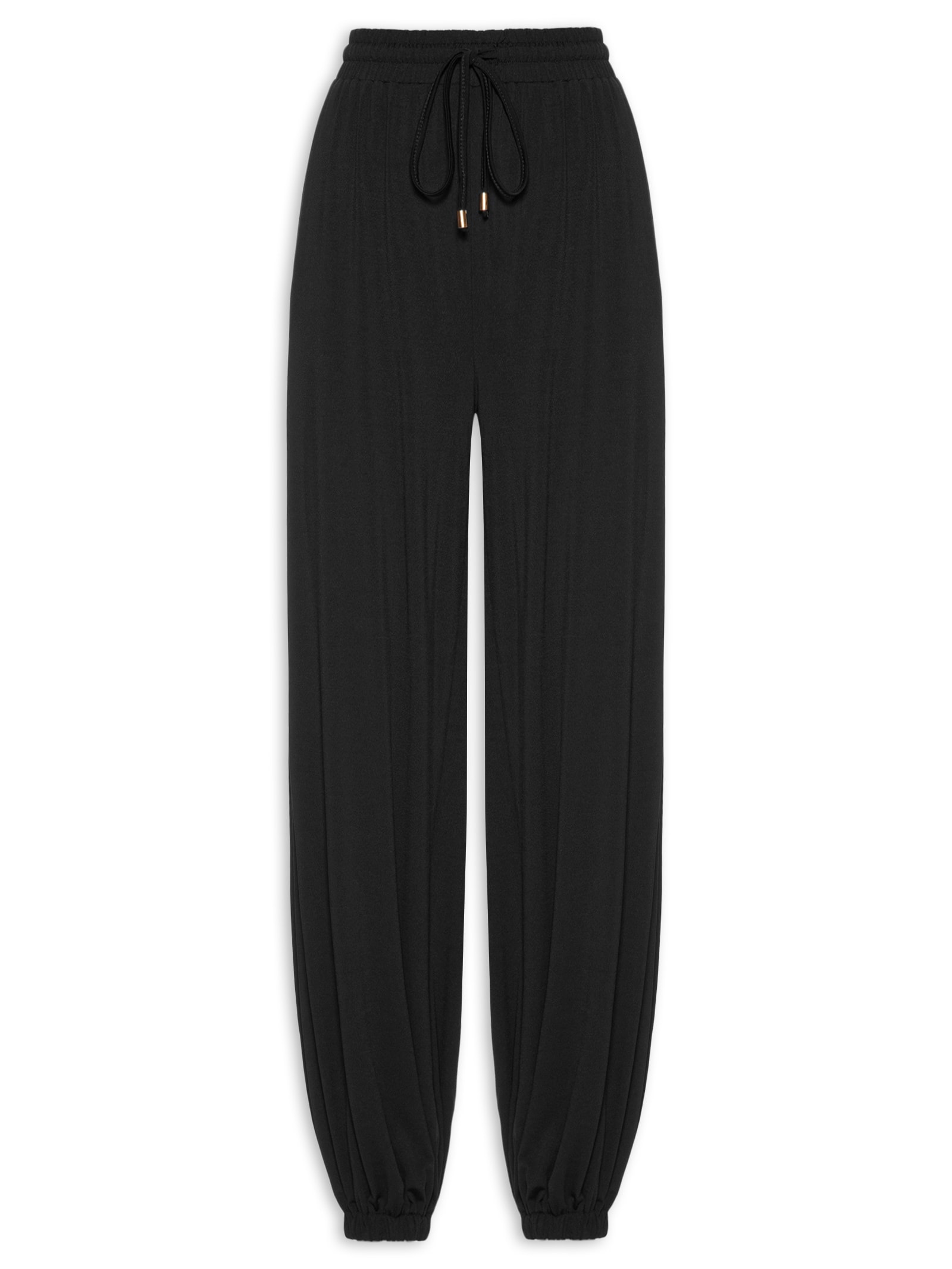 Calça Feminina Leve Ballon – Preto Basiq
